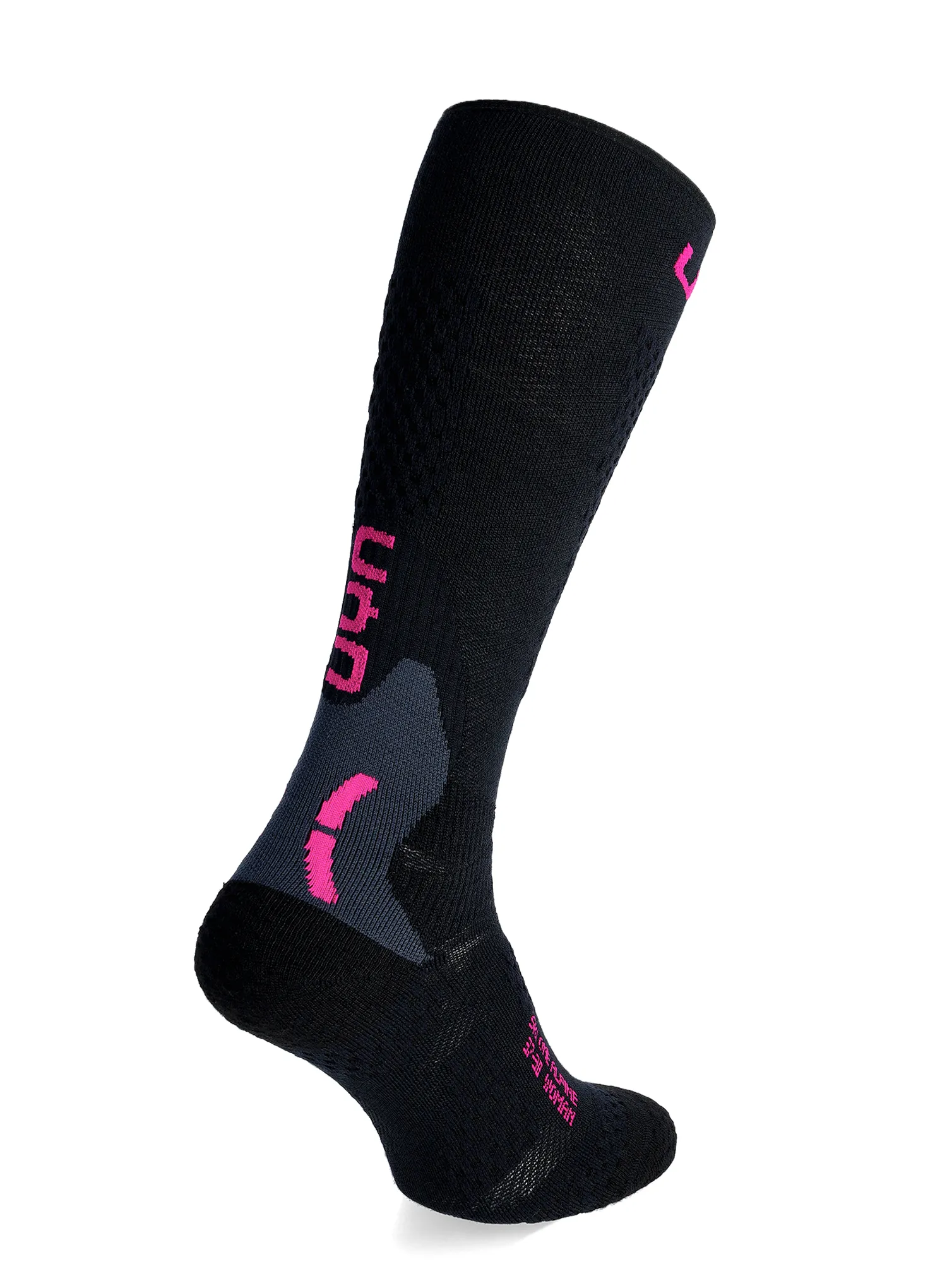 Шкарпетки лижні жіночі UYN Ski One Alpine Merino Socks - black/pink