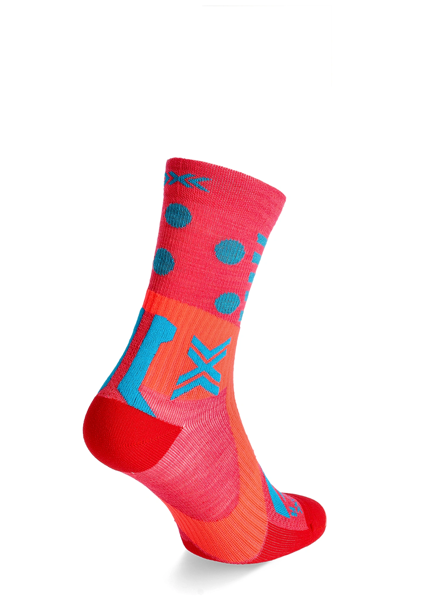 Велошкарпетки X-Socks Gravel Perform Merino Crew - sunset/twyce blue