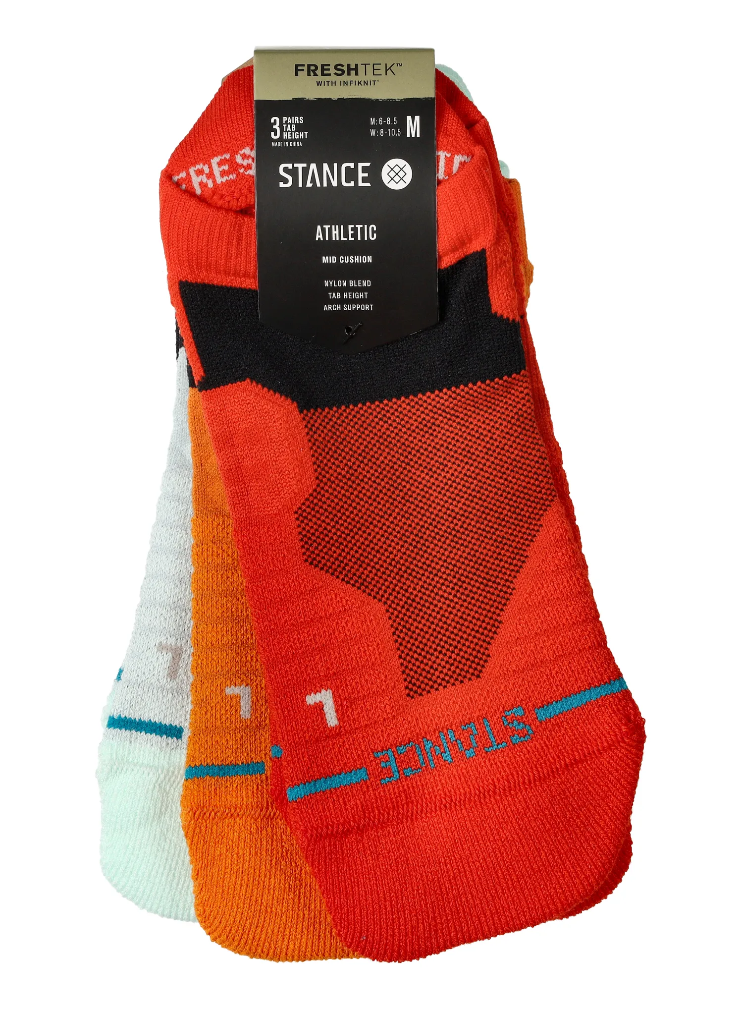 Шкарпетки Stance Box Checked Mid Tab 3 Pack - multi