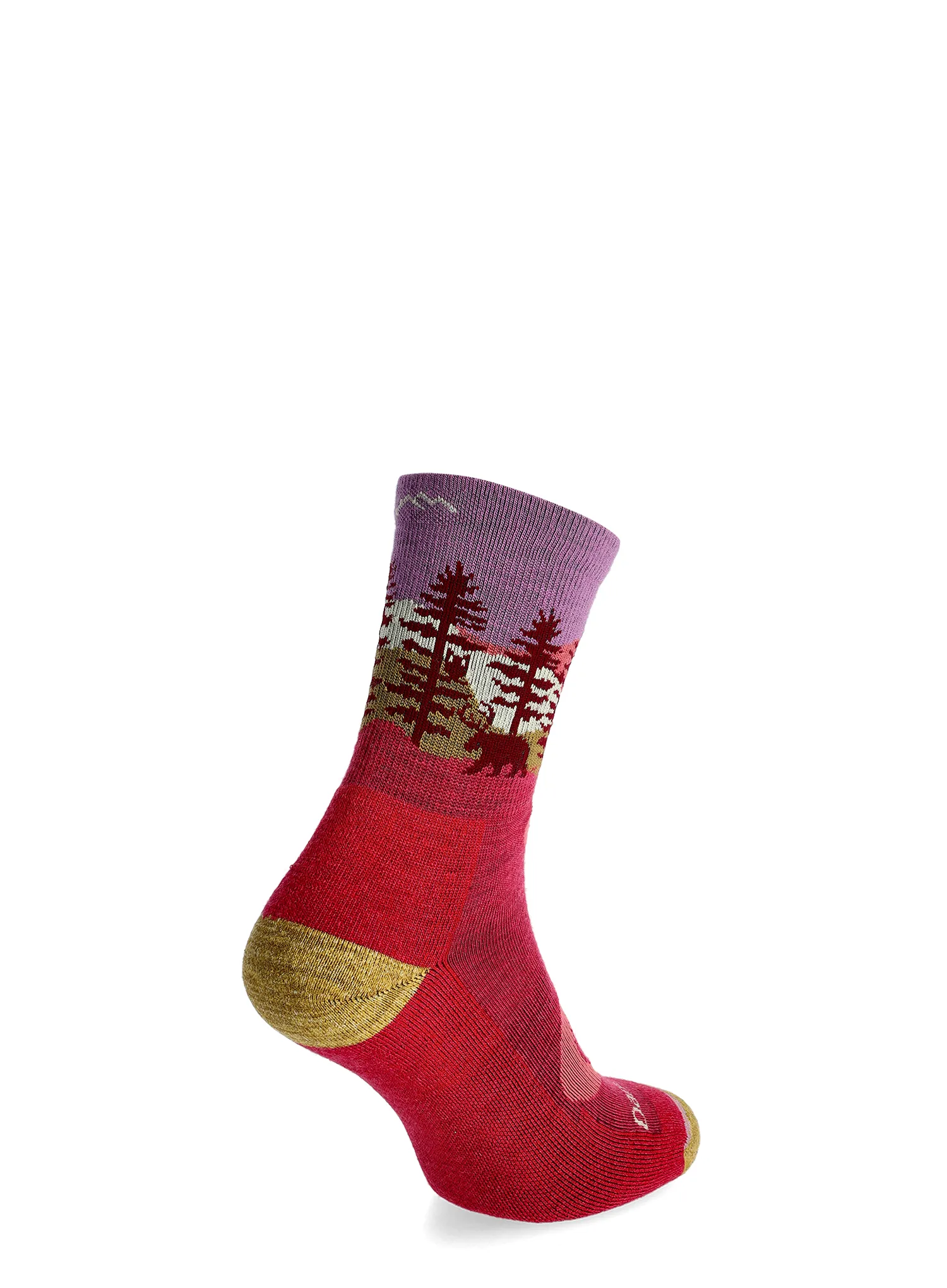 Шкарпетки трекінгові жіночі Darn Tough Northwoods Micro Crew Midweight with Cushion - cranberry