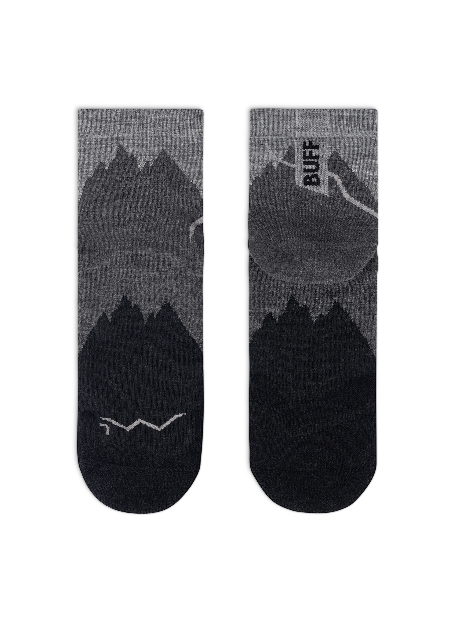 Шкарпетки туристичні Buff Merino LIghtweight Quarter Sock LWQ3 - black