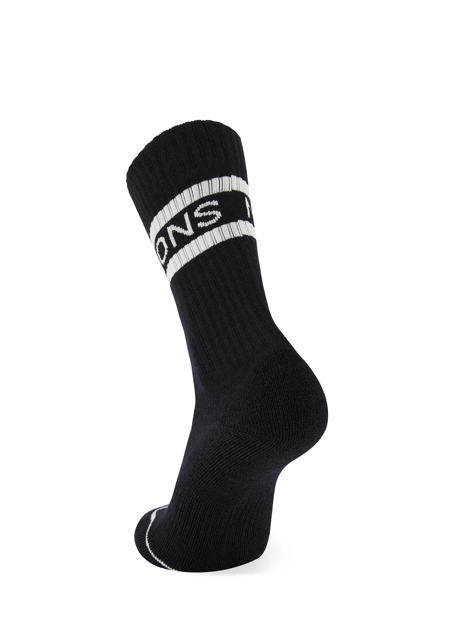Шкарпетки туристичні Mons Royale Signature Merino Crew Sock - black/white