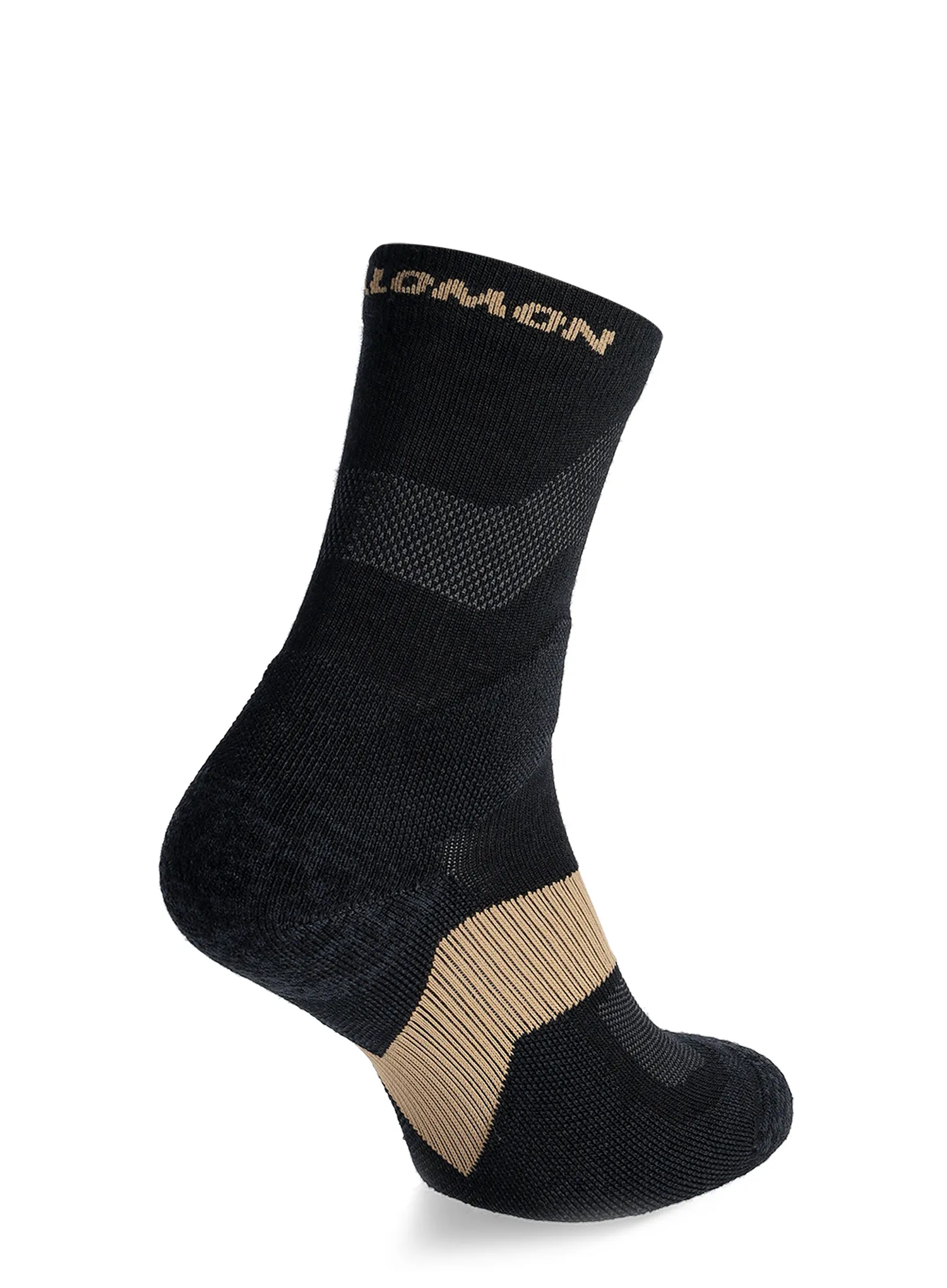 Шкарпетки туристичні Salomon X Ultra Crew - black/kelp