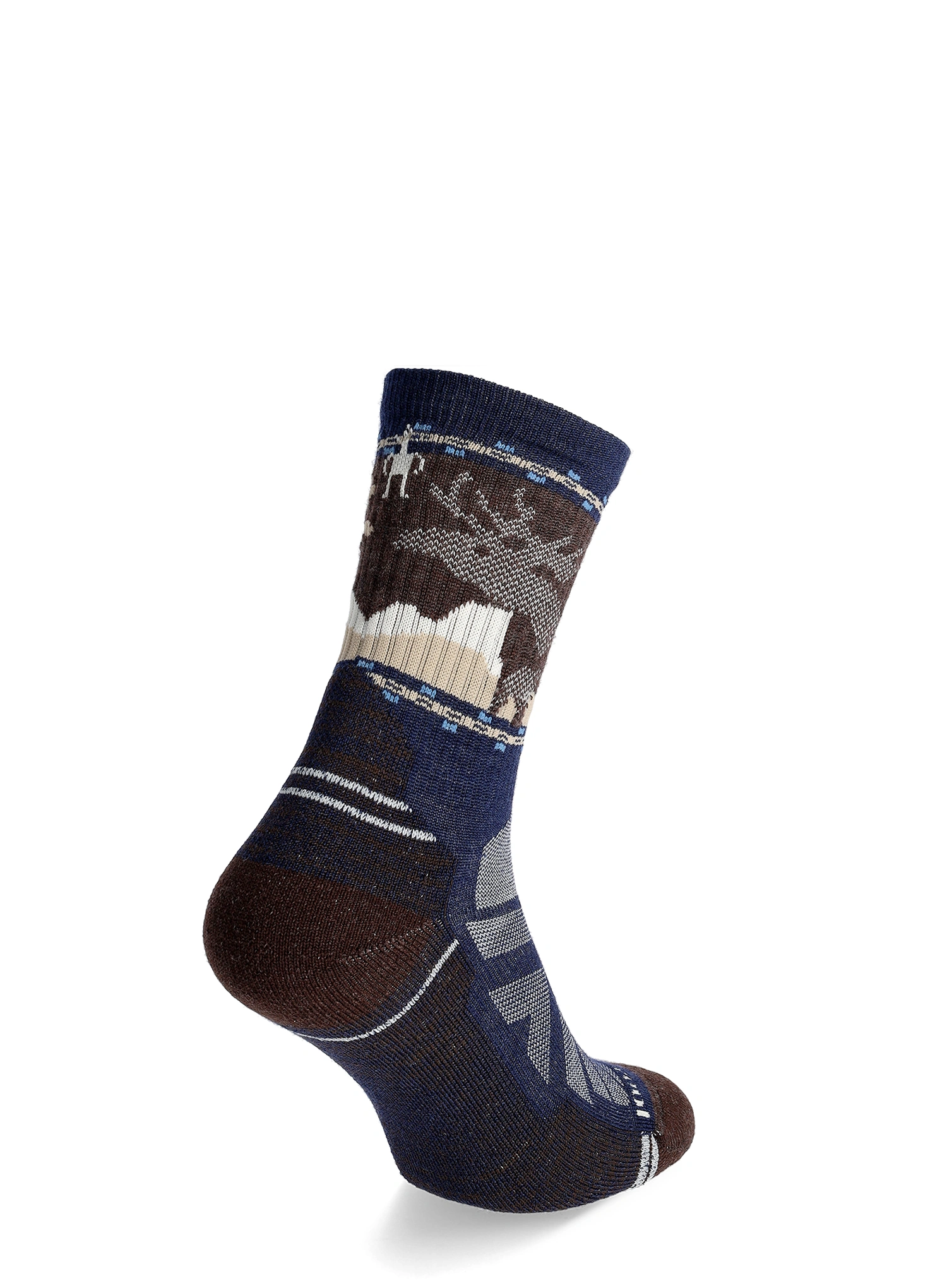 Шкарпетки туристичні Smartwool Hike Light Cushion Mountain Moose Crew Socks - deep navy