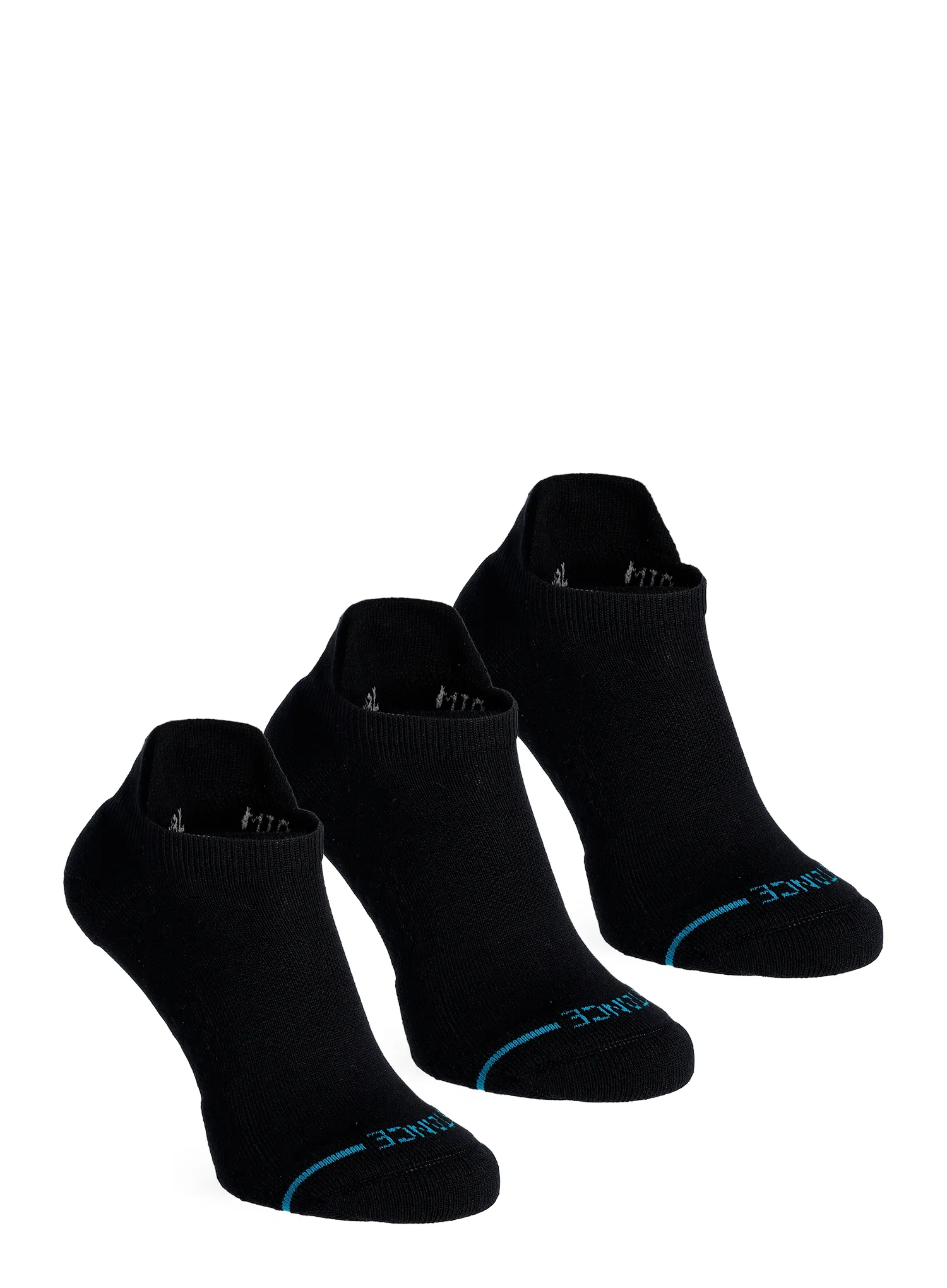 Шкарпетки туристичні Stance Icon Low Tab 3 Pack - black/black