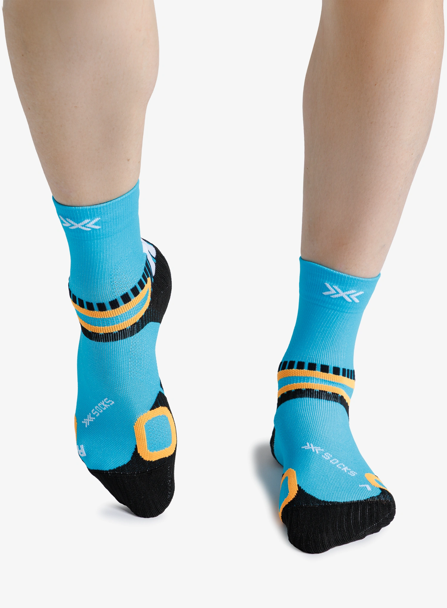Шкарпетки туристичні X-Socks Hike Discover Ankle - punchy blue frog