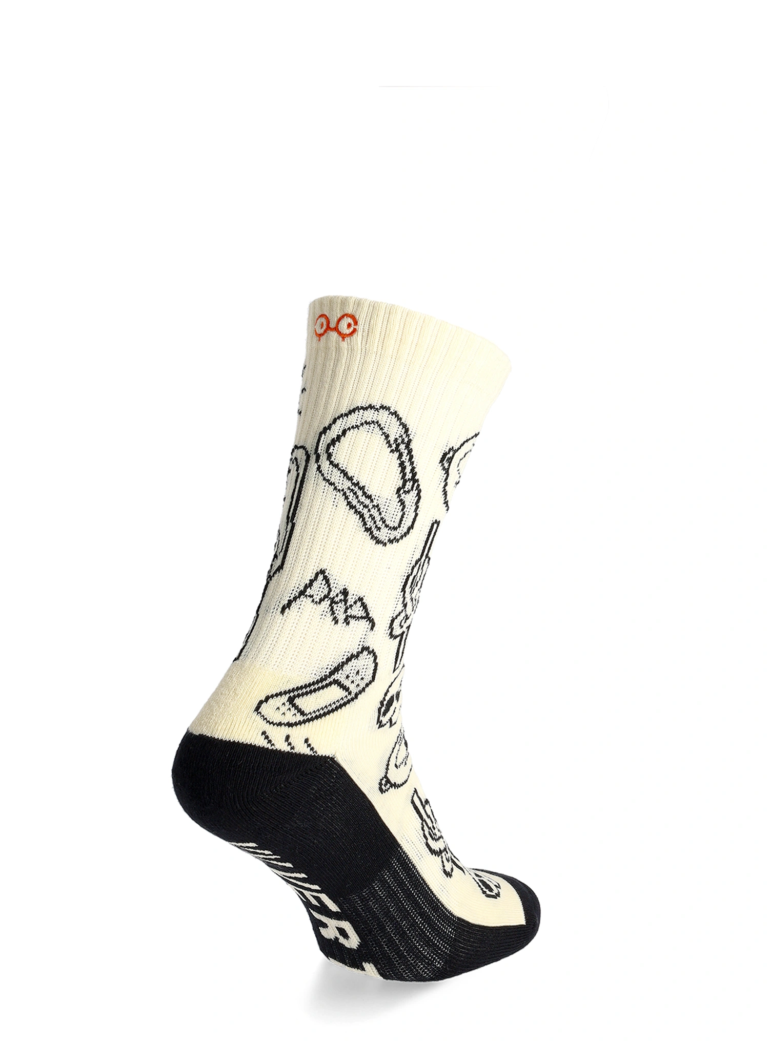 Шкарпетки Y&Y Vertical Climber Doodle - cream/black