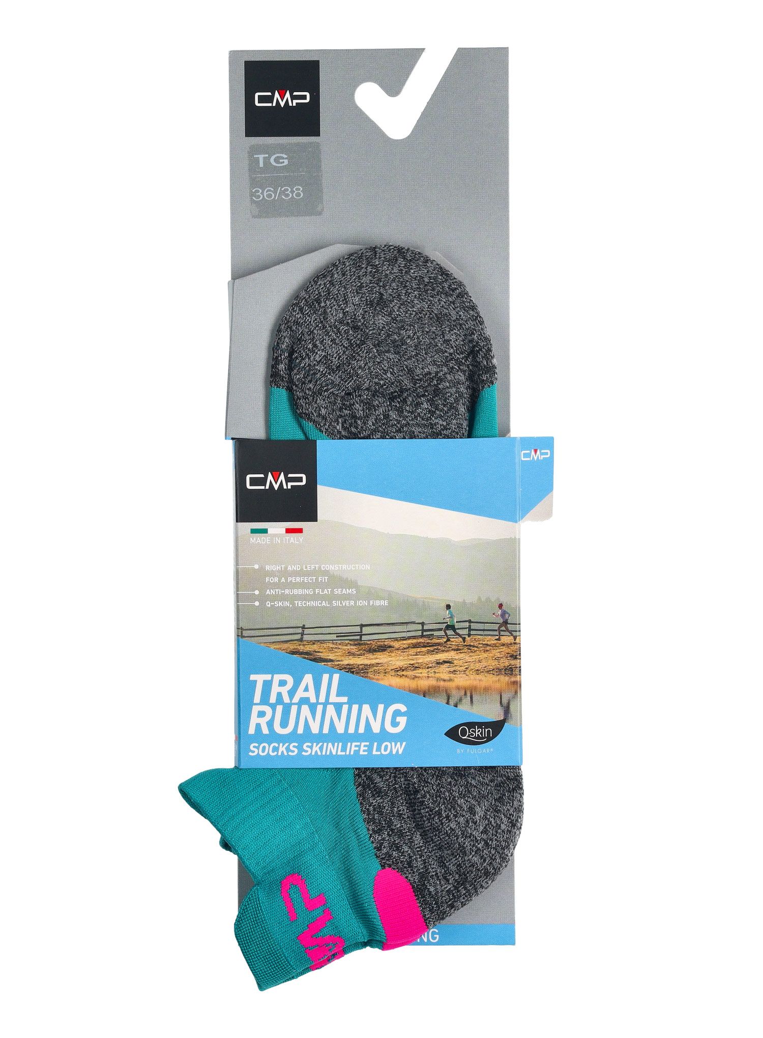 Шкарпетки для бігу жіночі CMP Running Sock Skinlife - lake