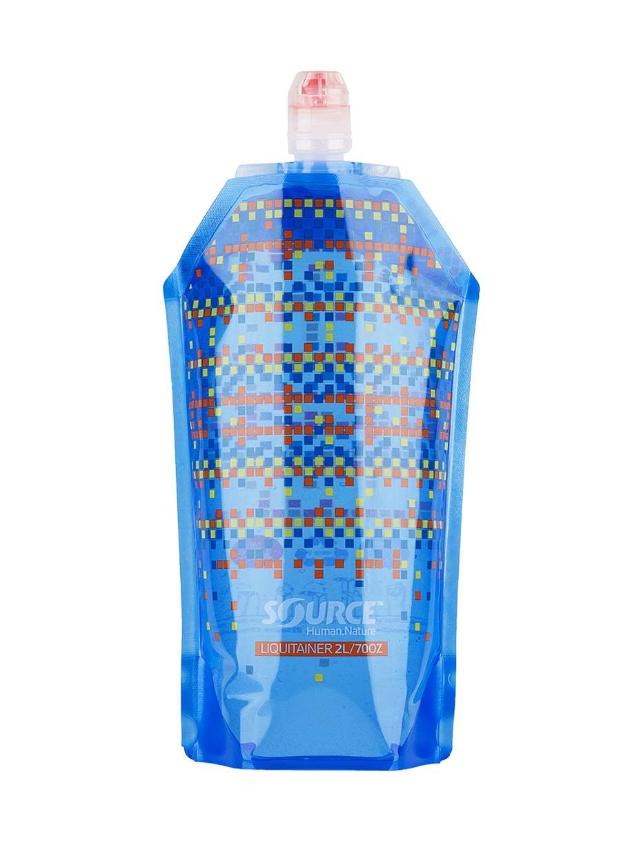 Пляшка туристична Source Liquitainer 2L - blue/lime/orange