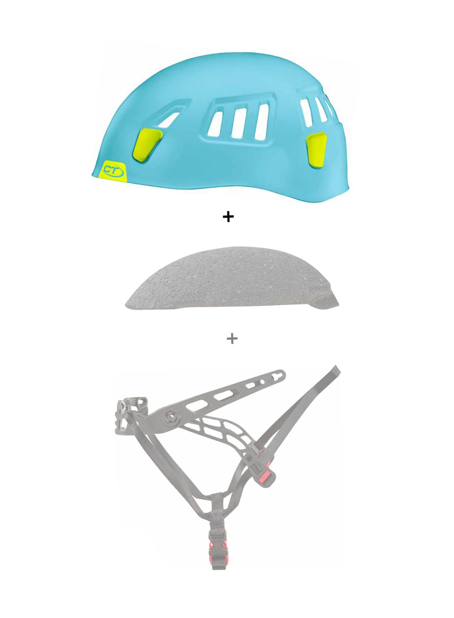 Зовнішня оболонка каска Climbing Technology/SKYLOTEC Moon External Shell - light blue/green