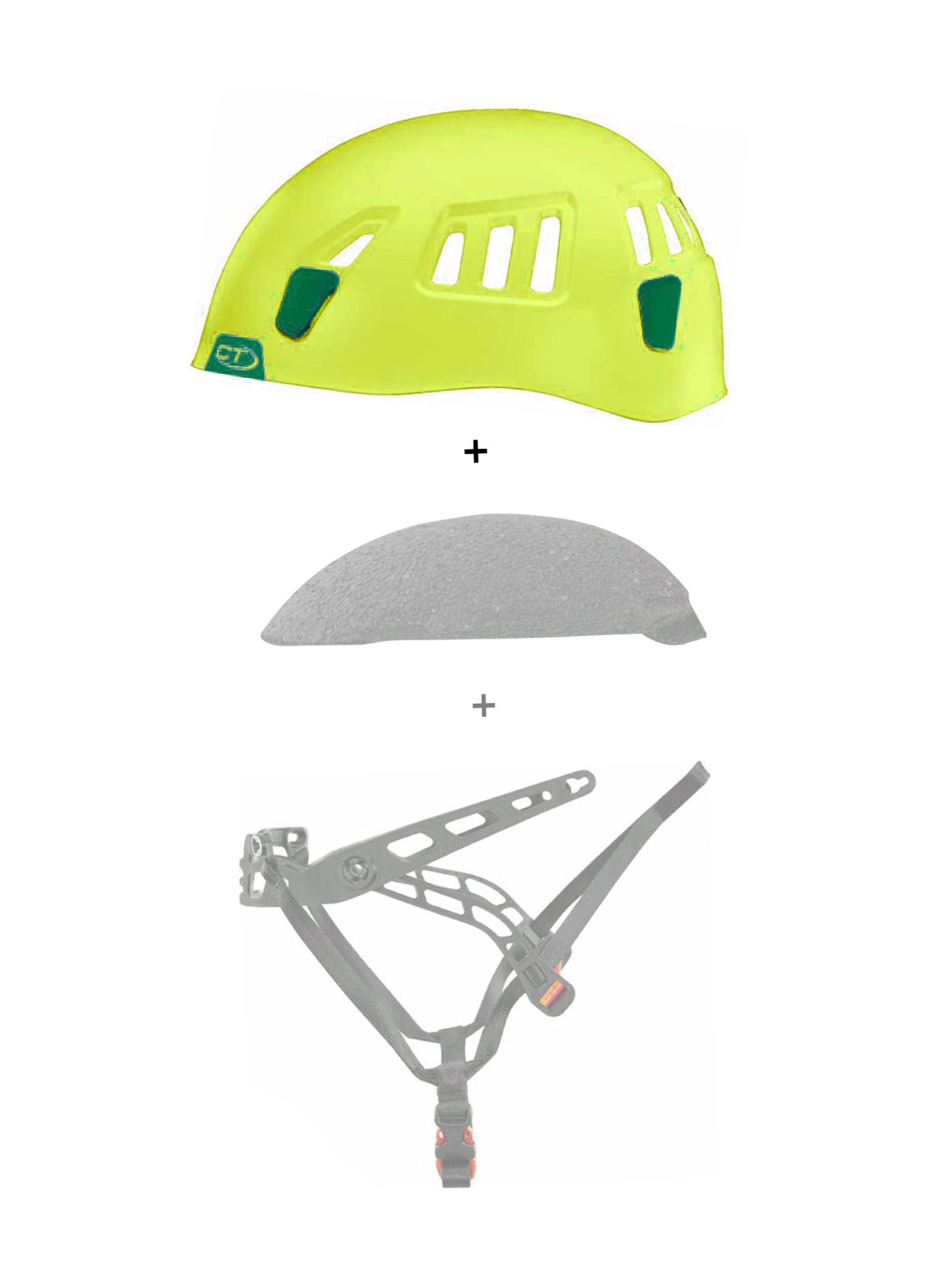 Зовнішня оболонка каска Climbing Technology/SKYLOTEC Moon External Shell - green/dark green