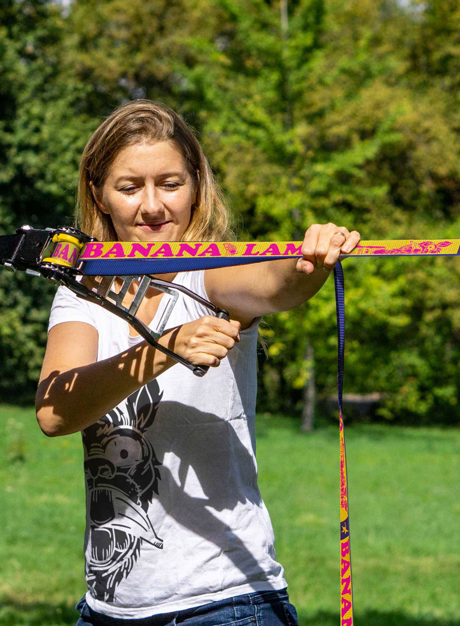 Слеклайн Gibbon Slacklines Bananalama Treewear Set
