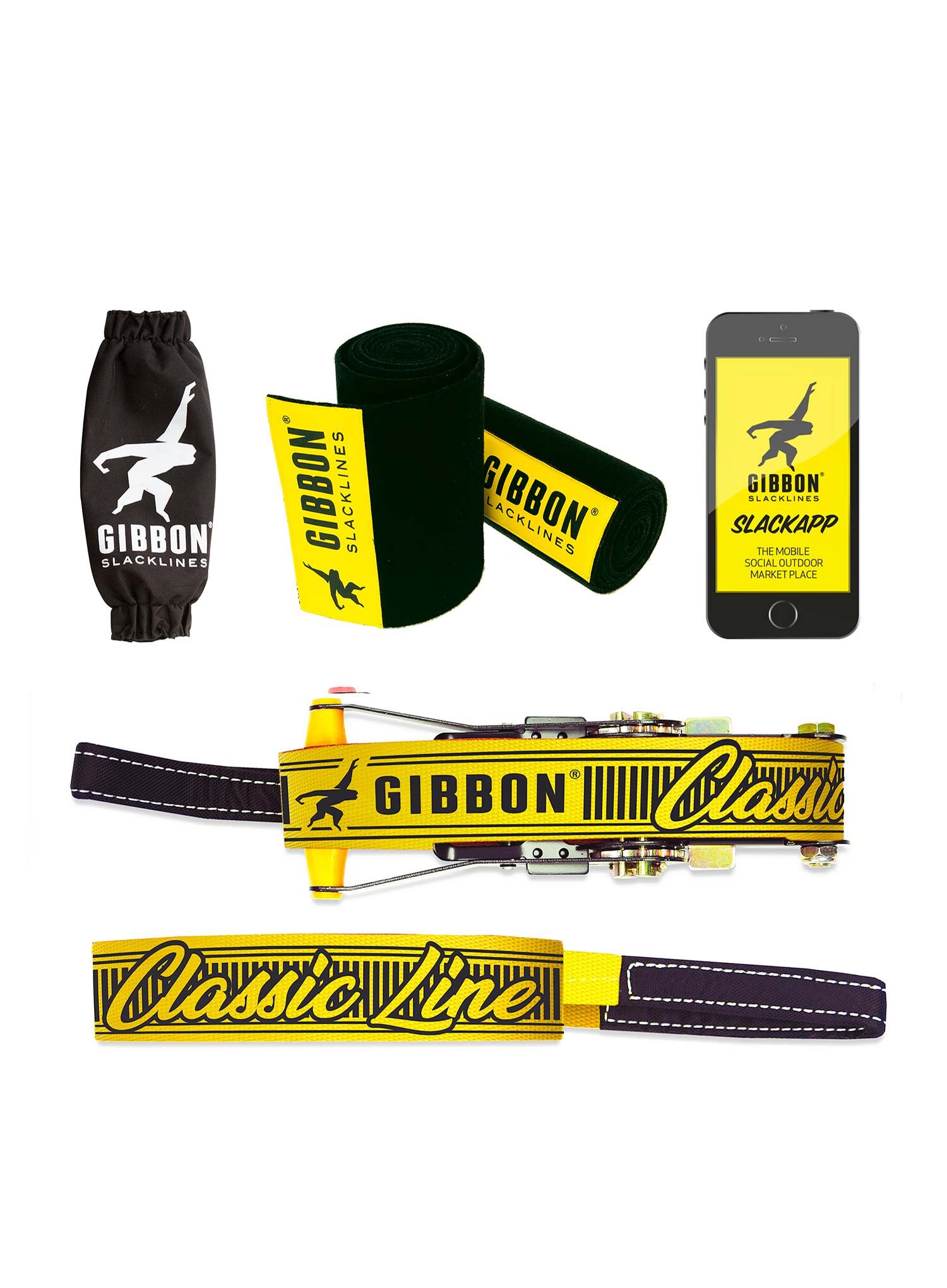 Слеклайн Gibbon Slacklines Classic Line XL Treewear Set