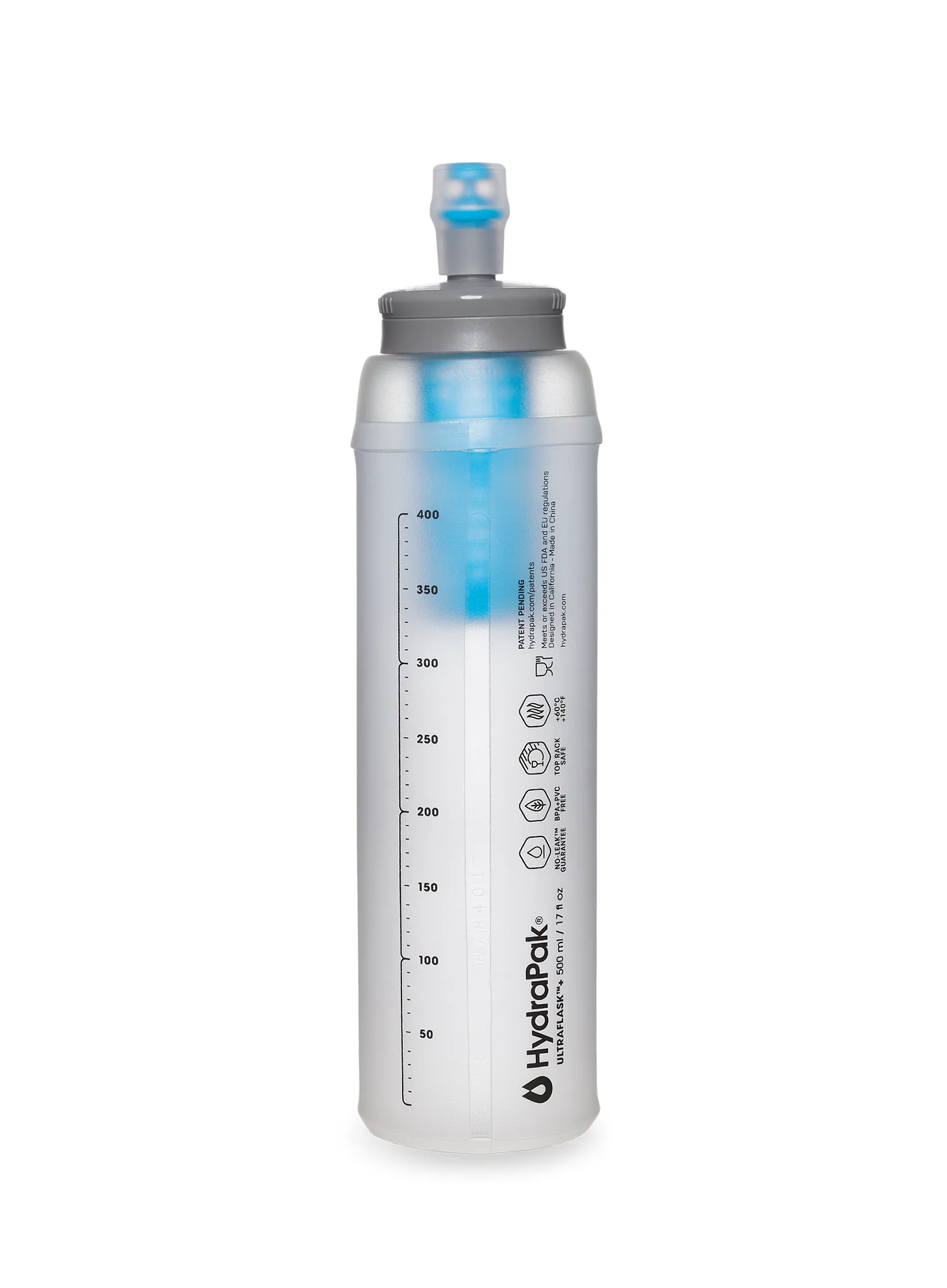 М'яка пляшка HydraPak Ultraflask+ 500ml Filter Kit - clear