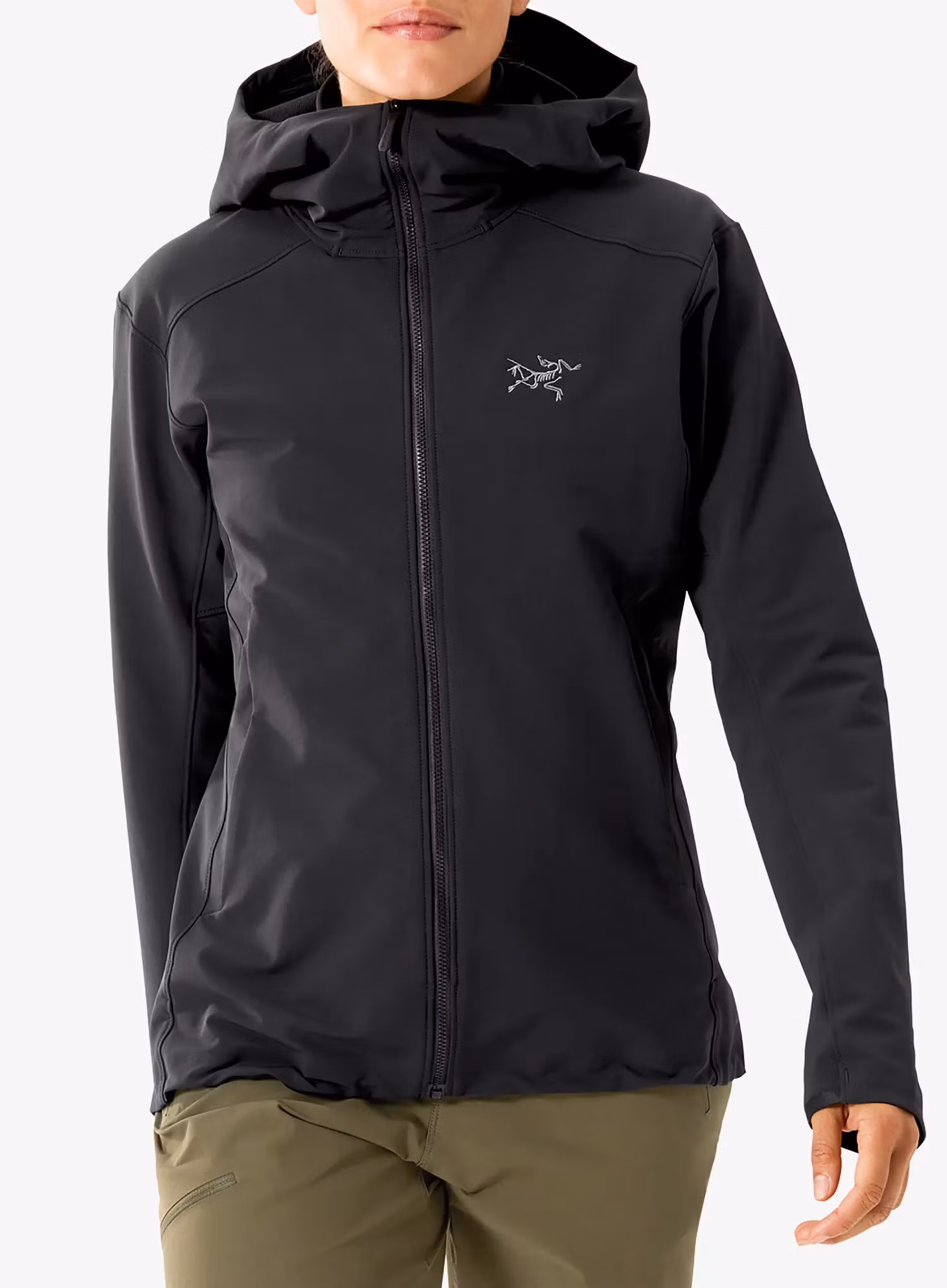 Softshell жіночий Arcteryx Gamma Hoody - black/black