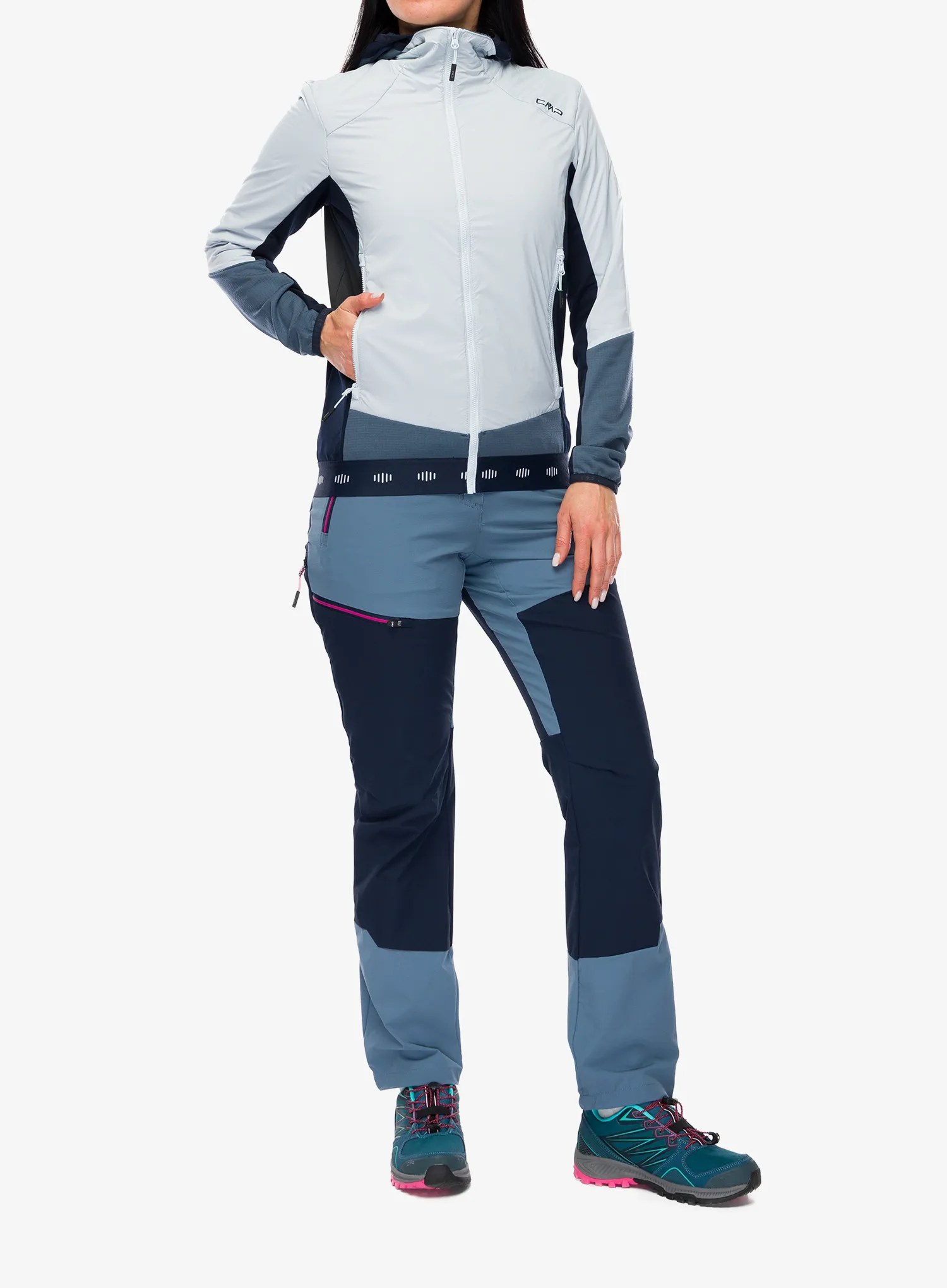 Softshell жіночий CMP Solira Jacket Hybrid - sky blue