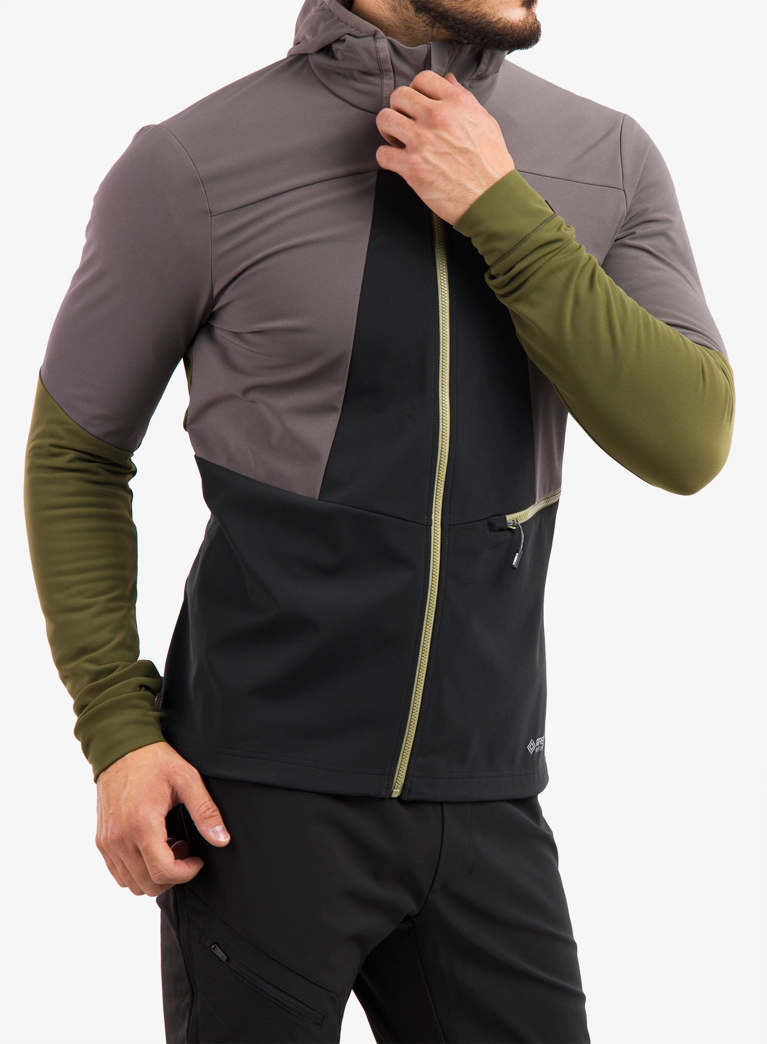 Куртка softshell Maloja Auerhahn - stone multi
