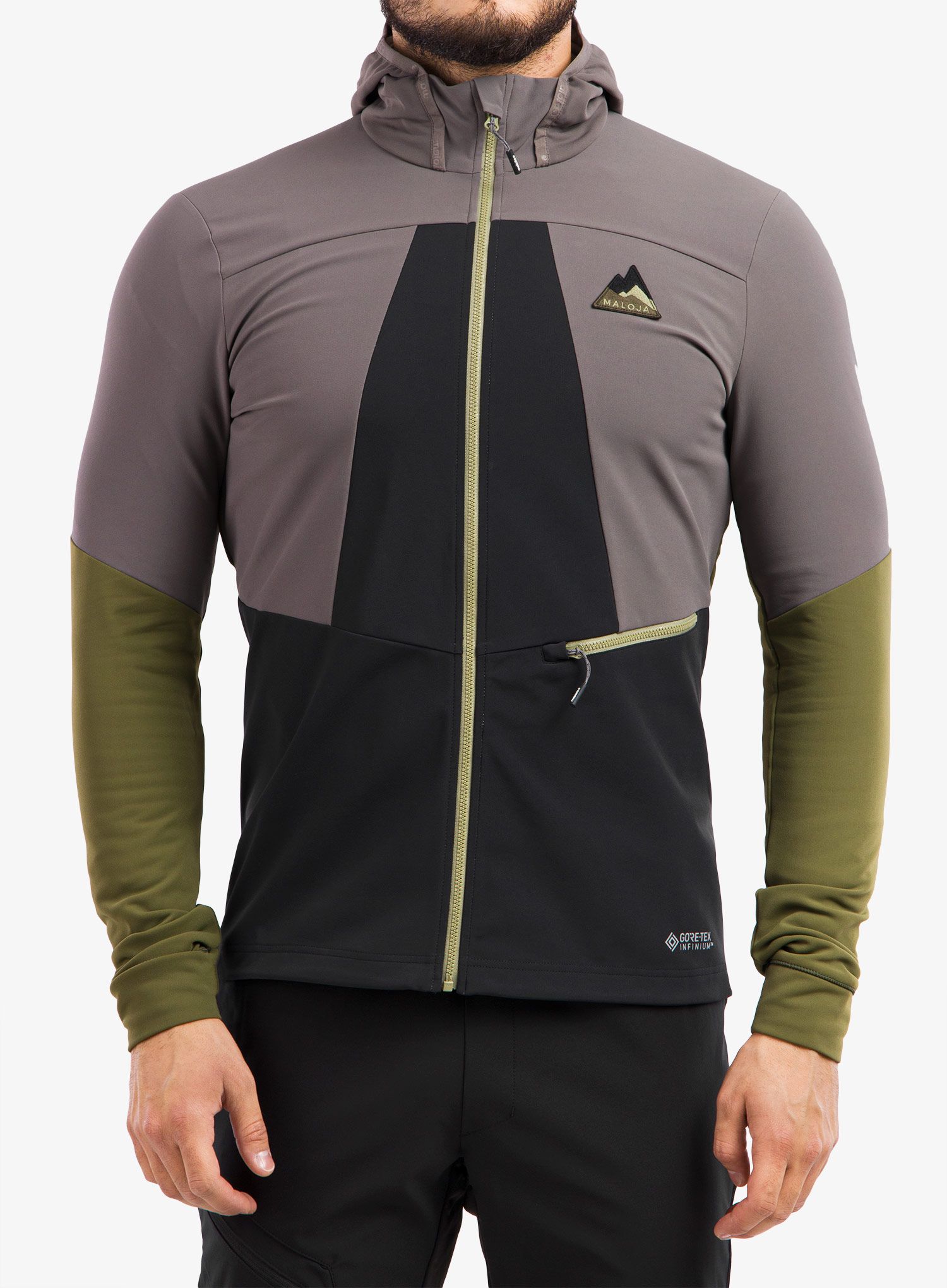 Куртка softshell Maloja Auerhahn - stone multi