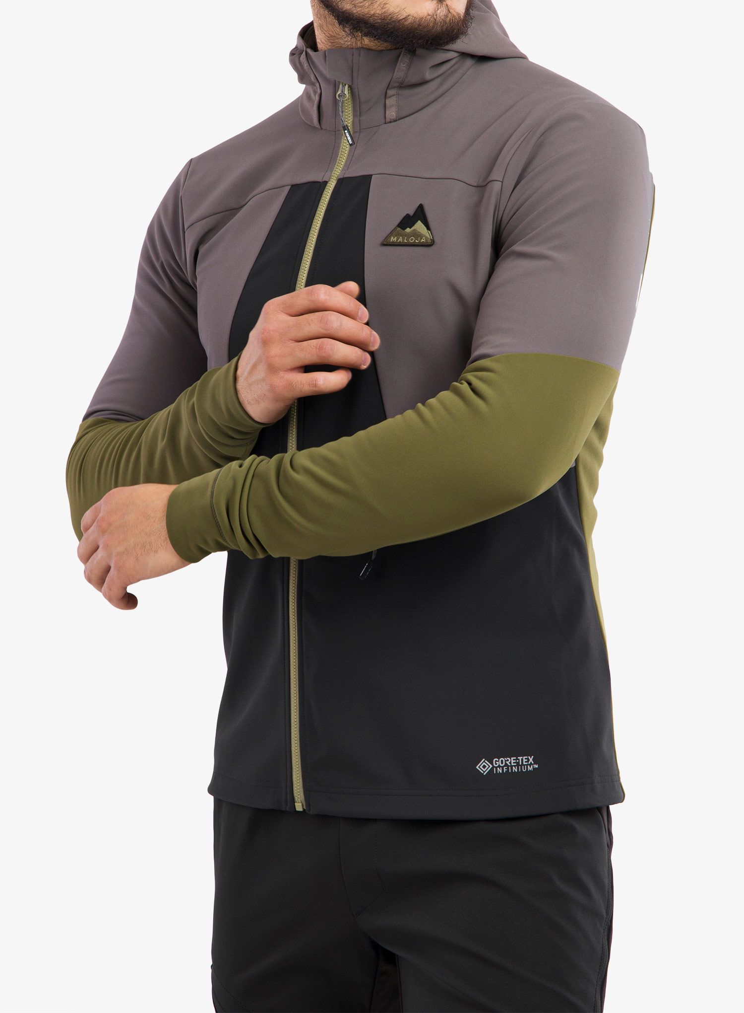 Куртка softshell Maloja Auerhahn - stone multi