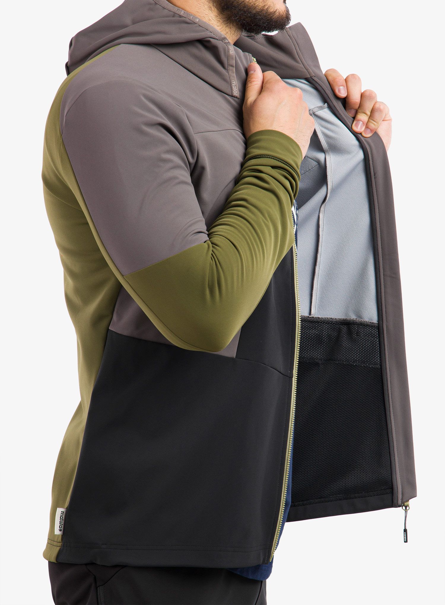 Куртка softshell Maloja Auerhahn - stone multi