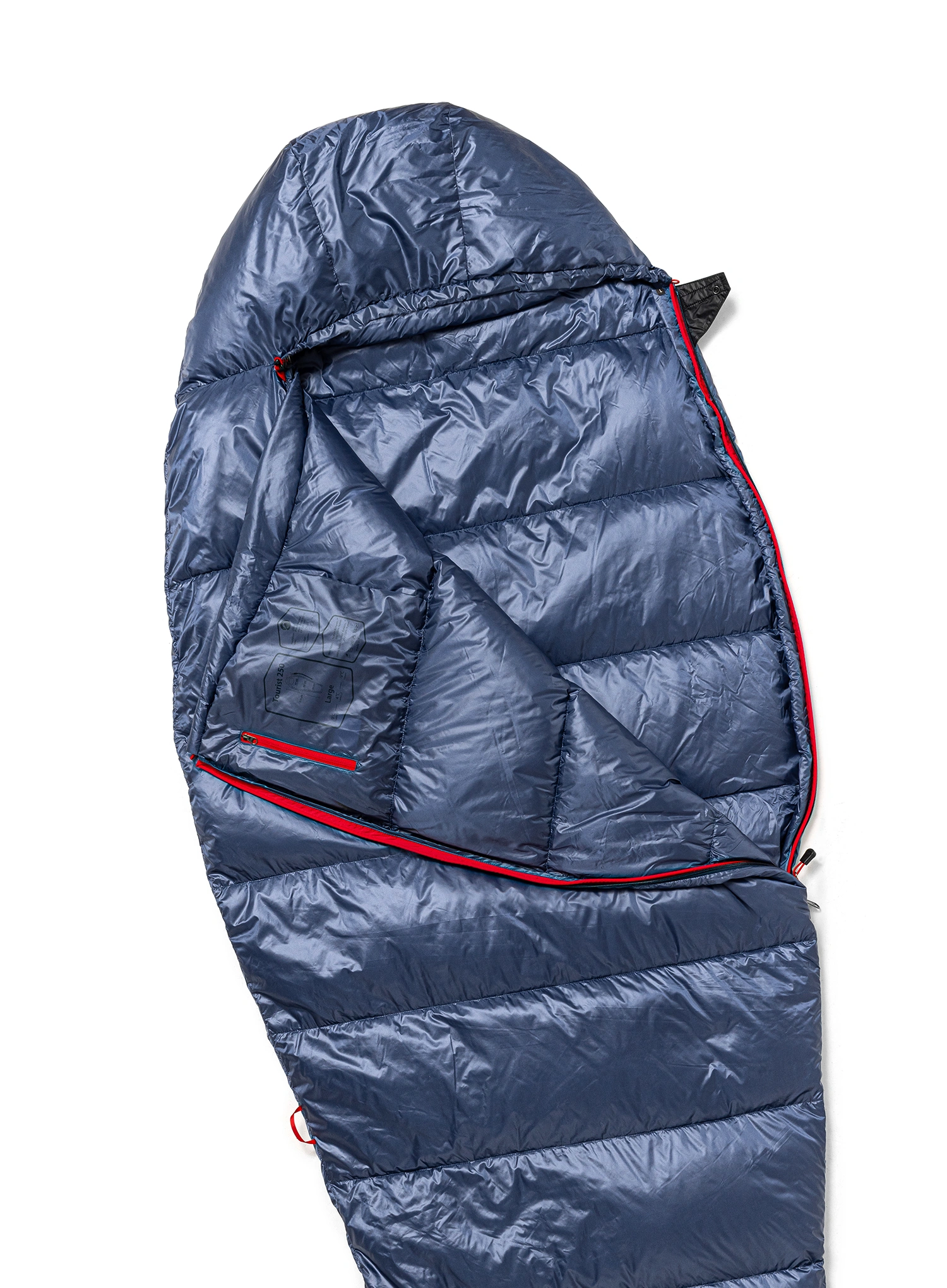 Спальний мішок пуховий Małachowski Tourist 250 L LZ (177- 188 cm) - navy