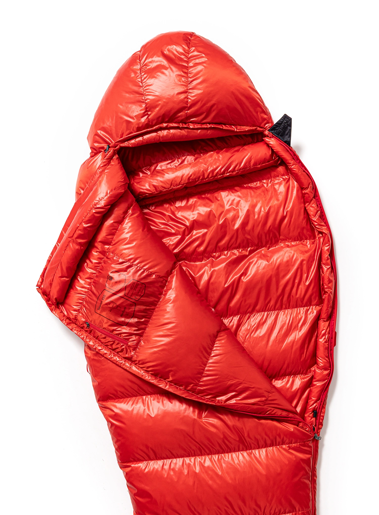 Спальний мішок пуховий Małachowski Tourist 250 L LZ (177- 188 cm) - red