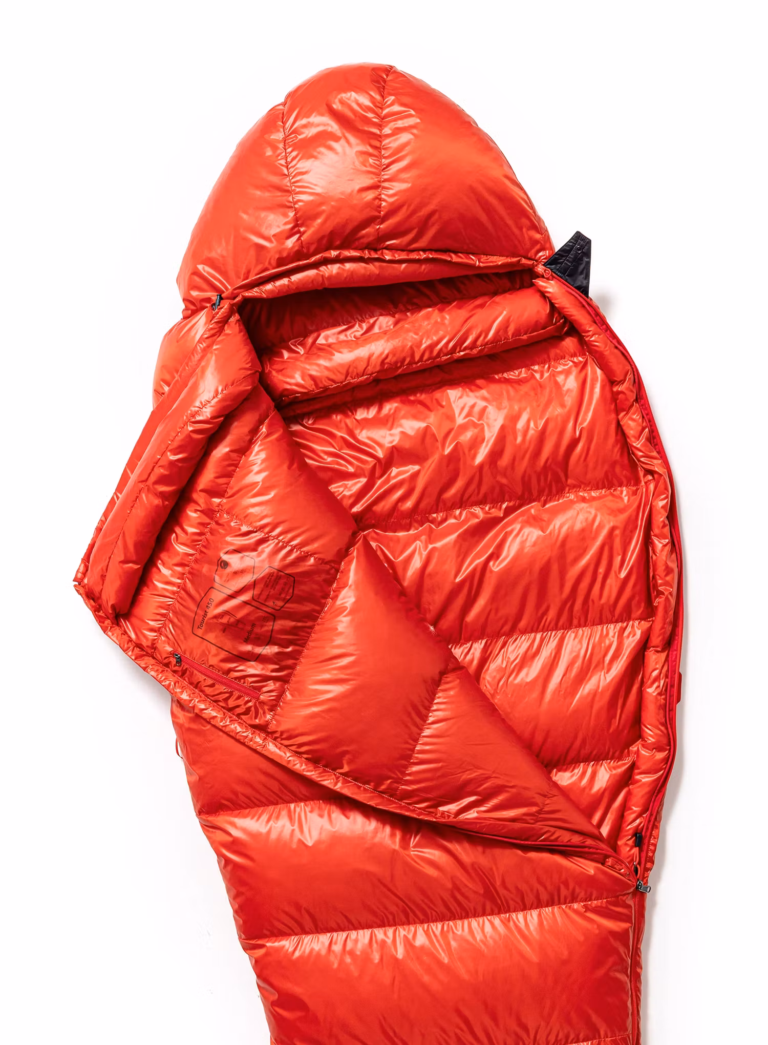 Спальний мішок пуховий Małachowski Tourist 250 M LZ (165-176 cm) - red