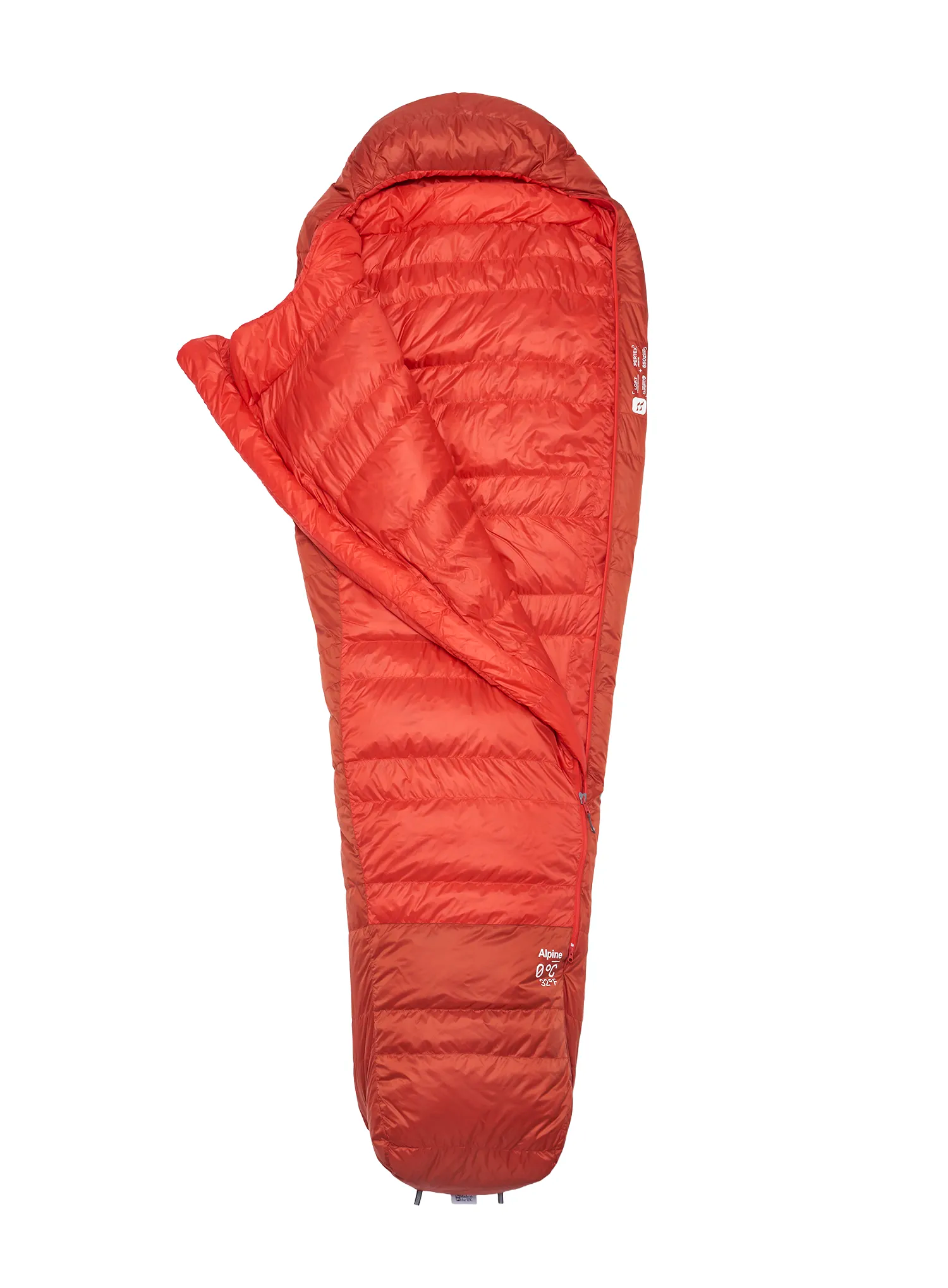 Спальний мішок пуховий Rab Alpine 0C / 32F XL (200 cm) - dark horizon/tuscan red