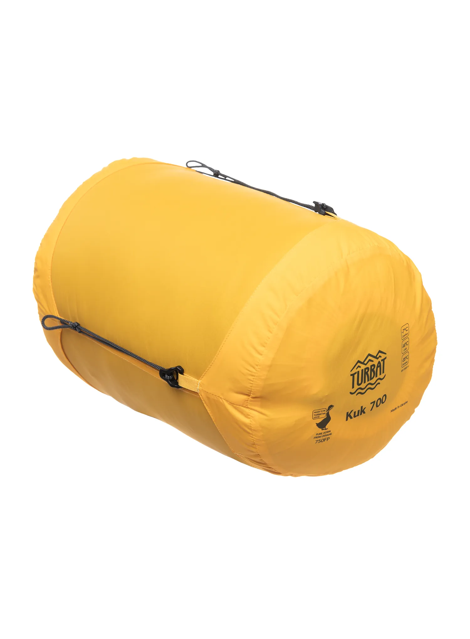 Спальний мішок пуховий Turbat Kuk 700 (195 cm) - legion blue/dark cheddar