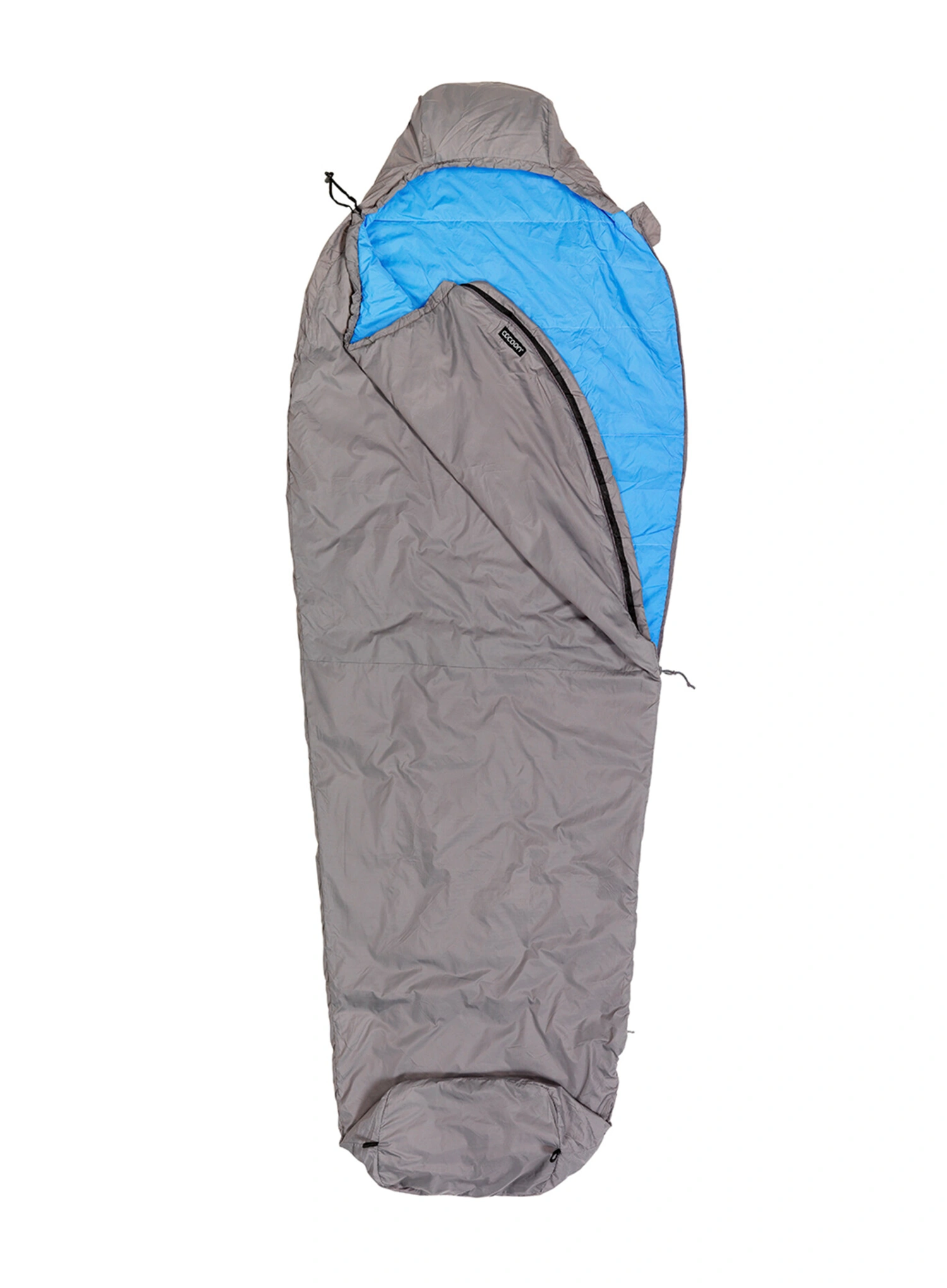 Спальний мішок синтетичний Cocoon Mountain Wanderer Regular (185 cm) - volcano grey/light blue