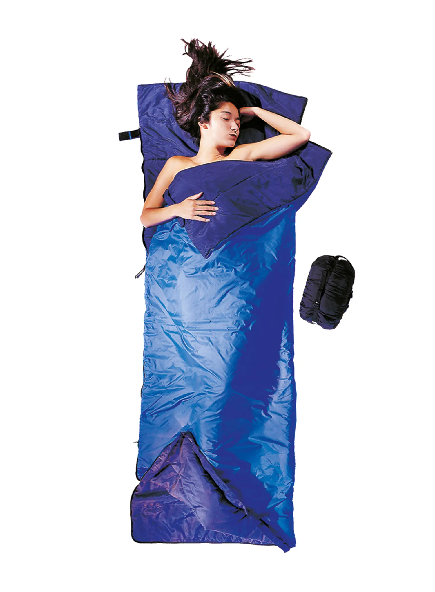 Спальний мішок синтетичний Cocoon Tropic Traveler - Silk Long (200 cm) - royal blue/tuareg