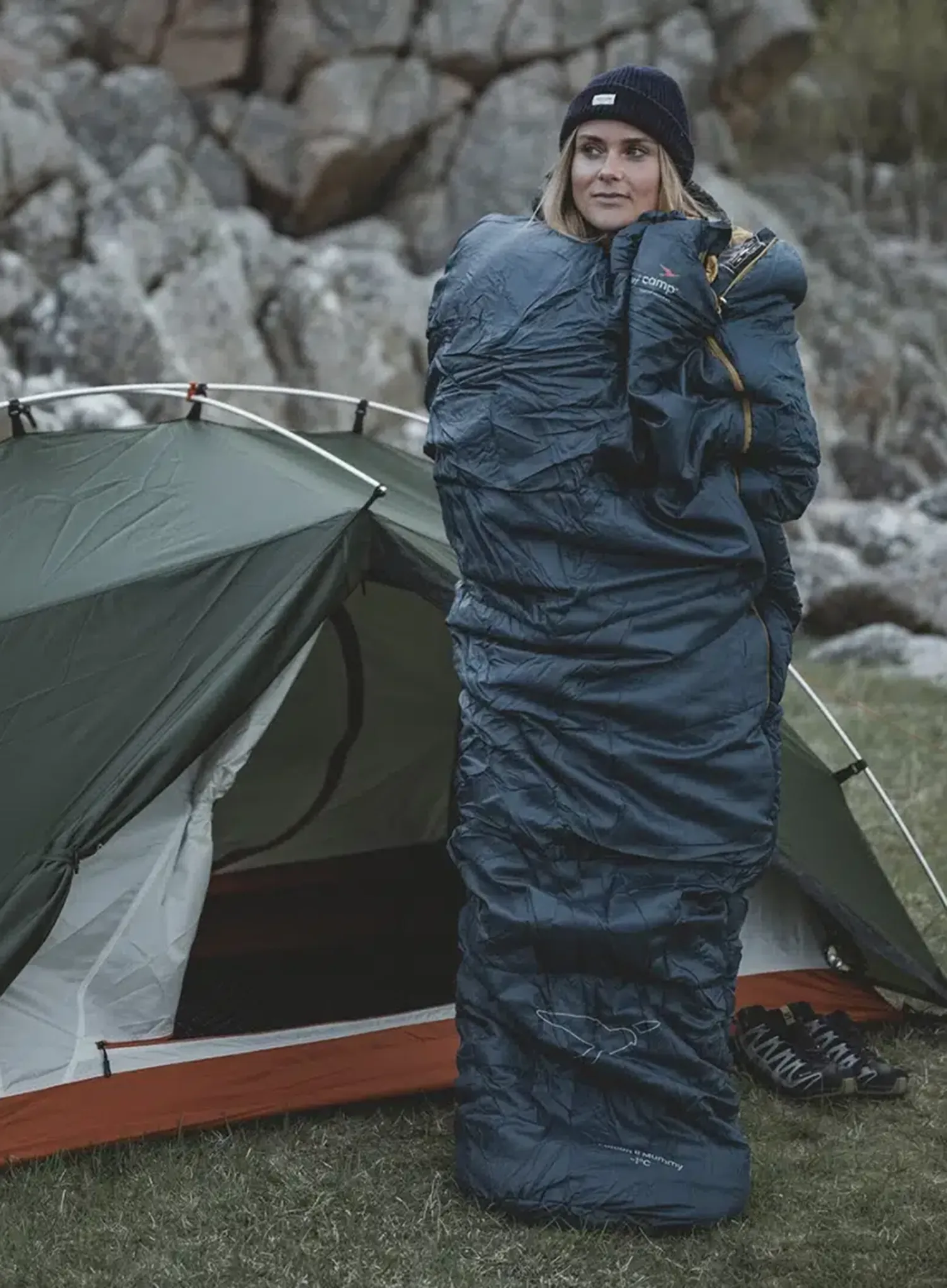 Спальний мішок синтетичний Easy Camp Falcon II Mummy -1C (200 cm)