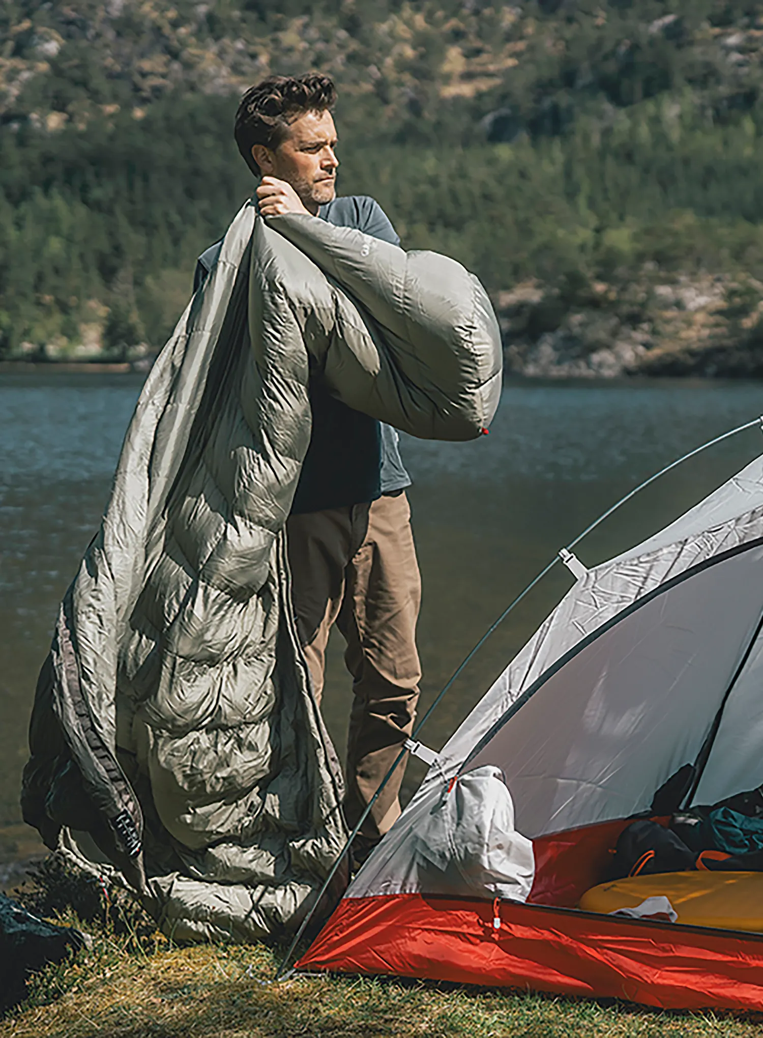 Спальний мішок синтетичний Robens Gully 600 -5C Long (195 cm) - green