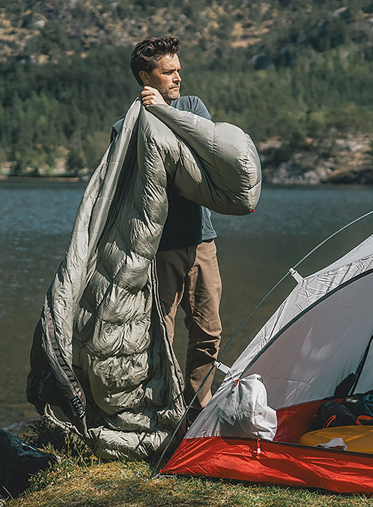 Спальний мішок Robens Gully 300 + 4C Regular (195 cm) - green