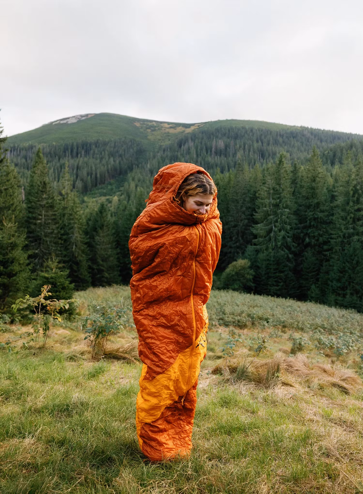 Спальний мішок Turbat Vatra 3S Regular 185 cm - cinnamon stick/orange