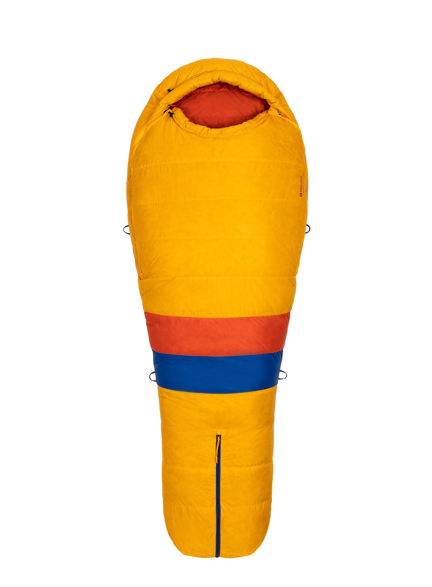 Спальний мішок пуховий Marmot Never Summer (183 cm) - solar/red sun