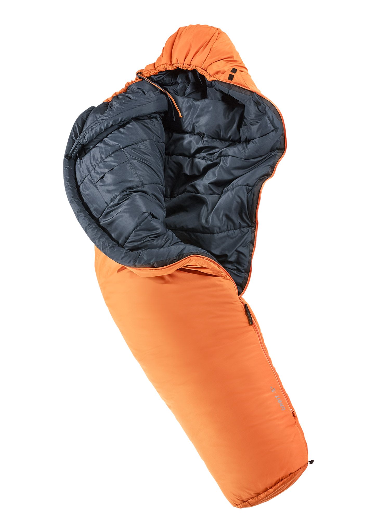Спальний мішок синтетичний Deuter Orbit -5° REG (185 cm) - mandarine/ink