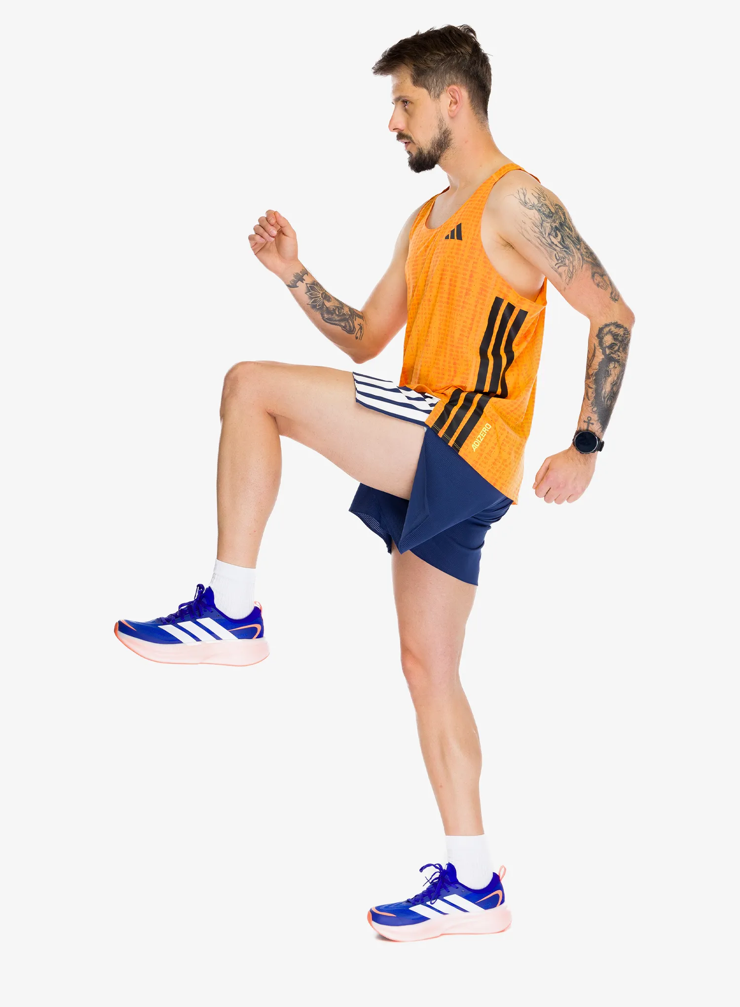 Шорти для бігу adidas Adizero Running Gel Pocket Shorts - tech indigo