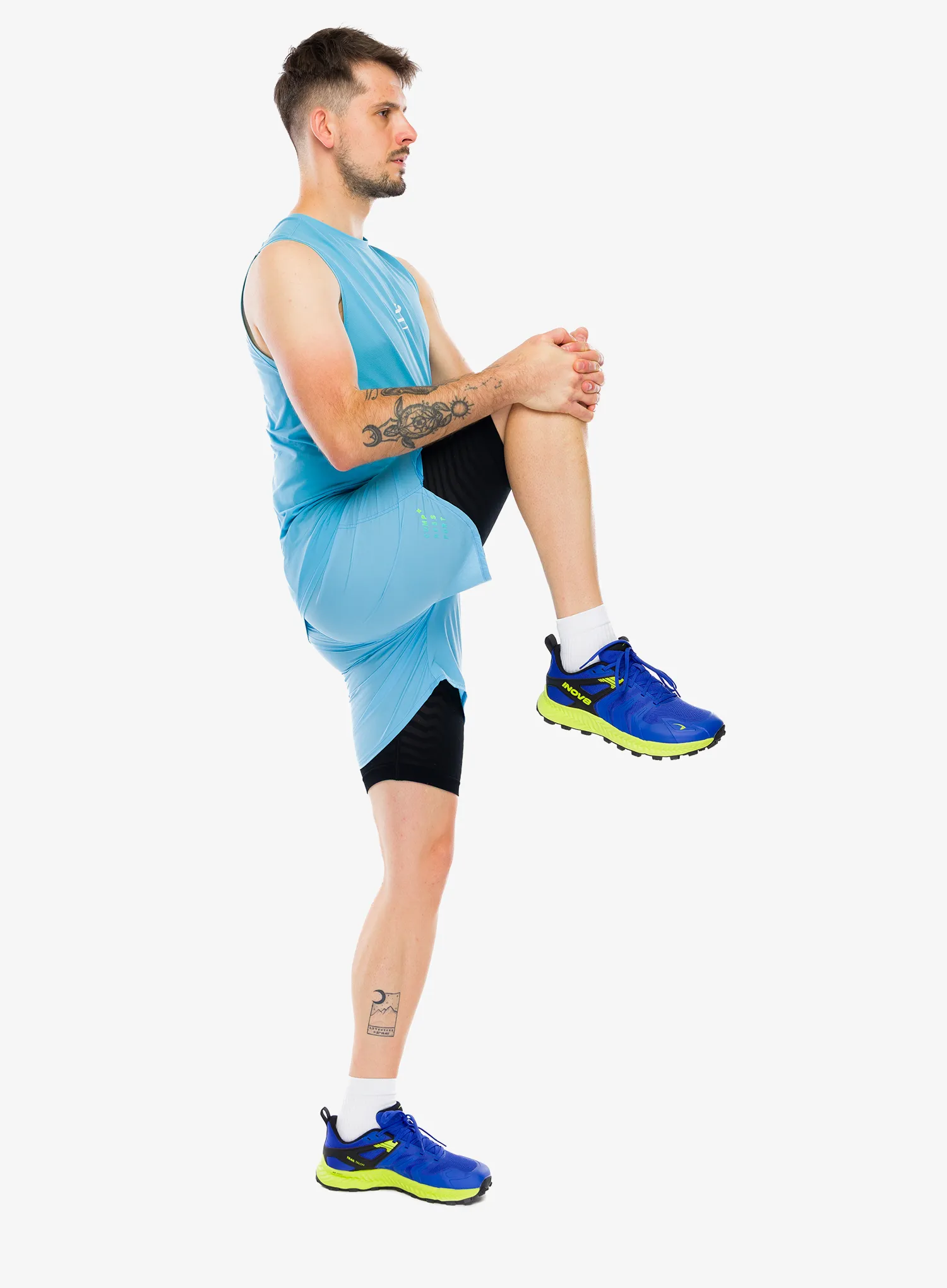 Шорти для бігу Compressport Trail Racing 2-In-1 Short - norse blue