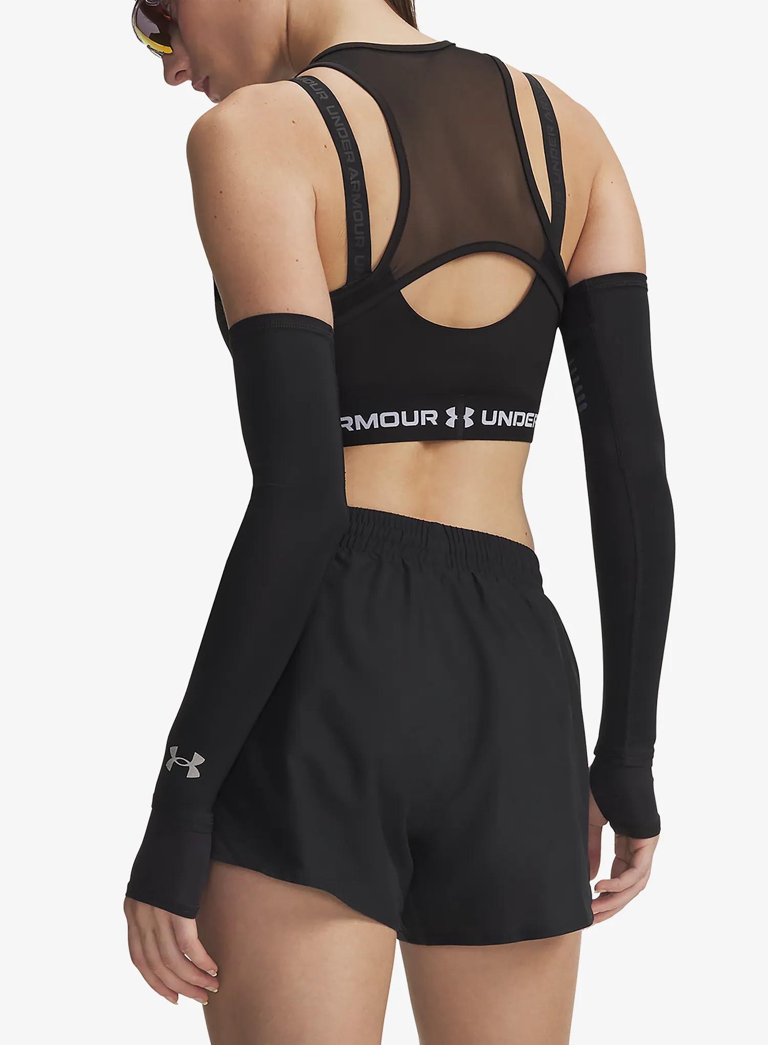 Шорти для бігу жіночі Under Armour Fly By 3in Shorts - black/black/reflective