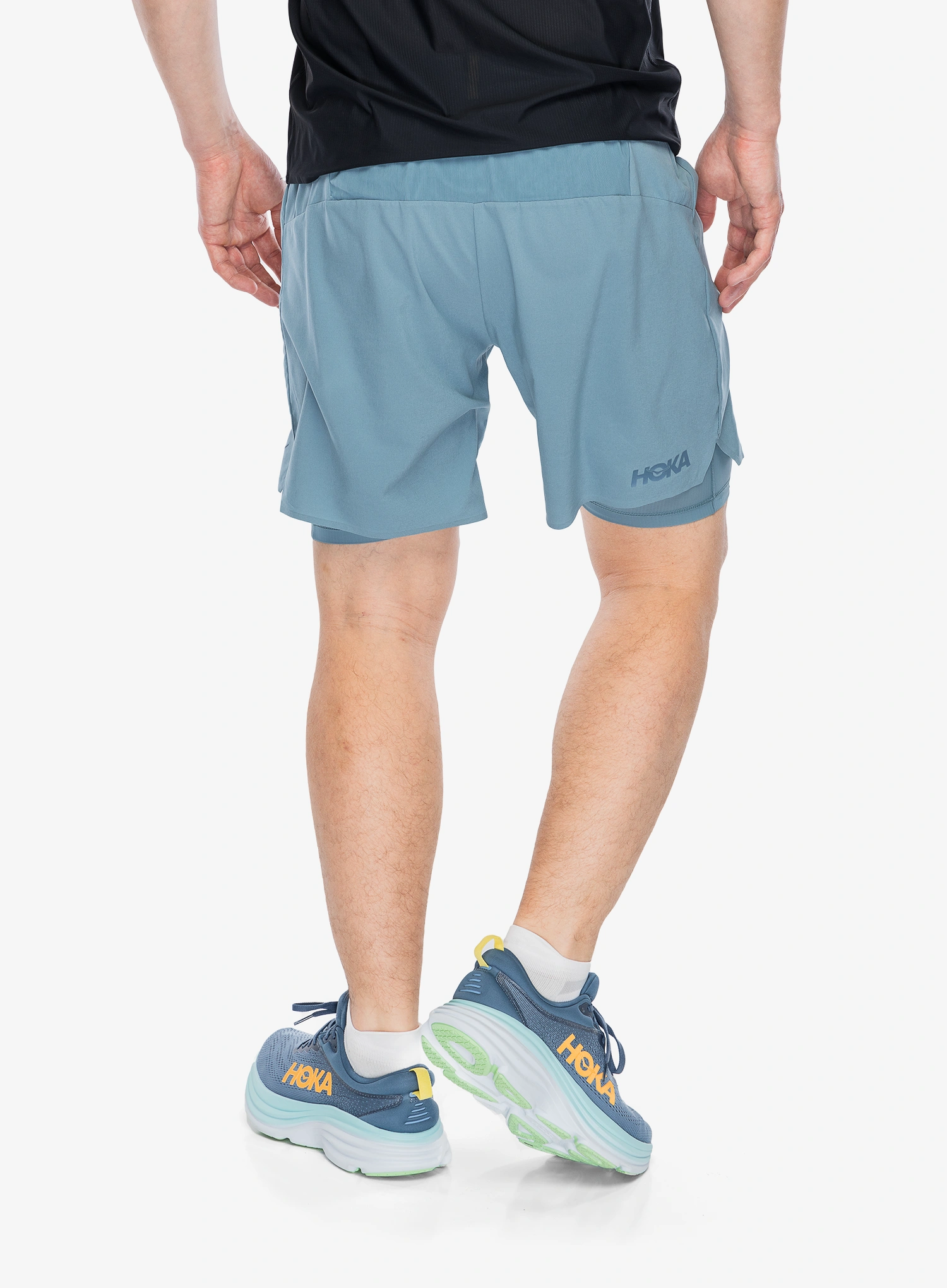 Шорти для бігу Hoka 7 Short 2In1 - mountain fog