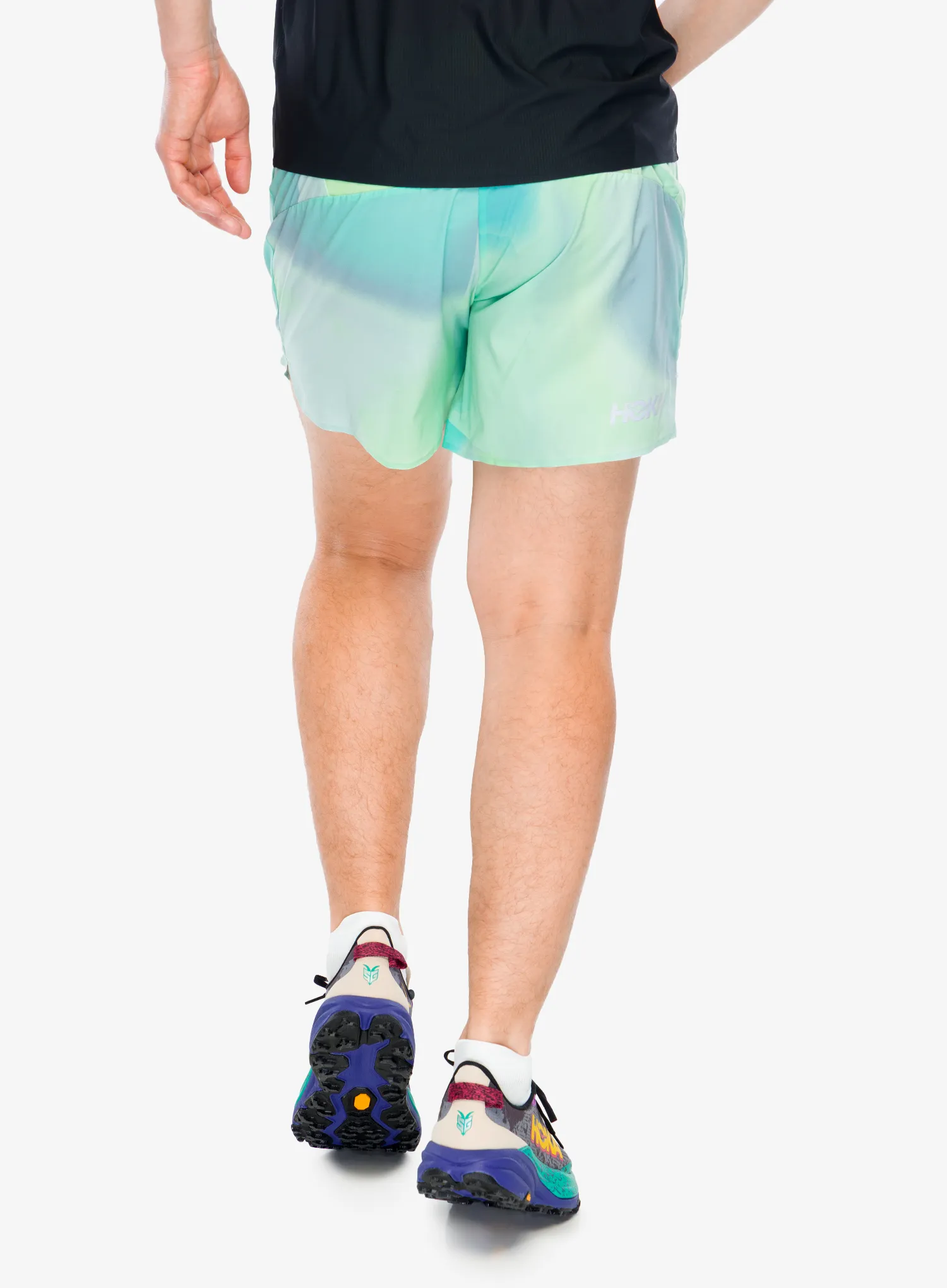 Шорти для бігу Hoka Glide 5 Short With Brief - tart apple mist