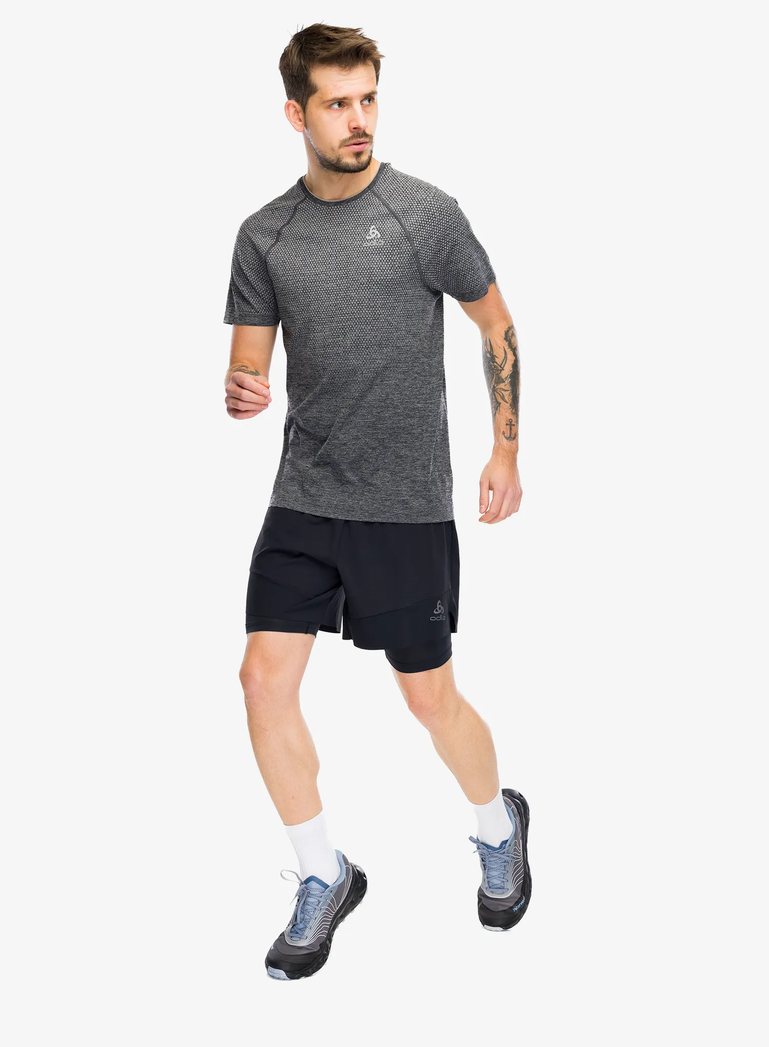 Шорти для бігу Odlo X-Alp Trail 6 Inch 2-In-1 Short - black