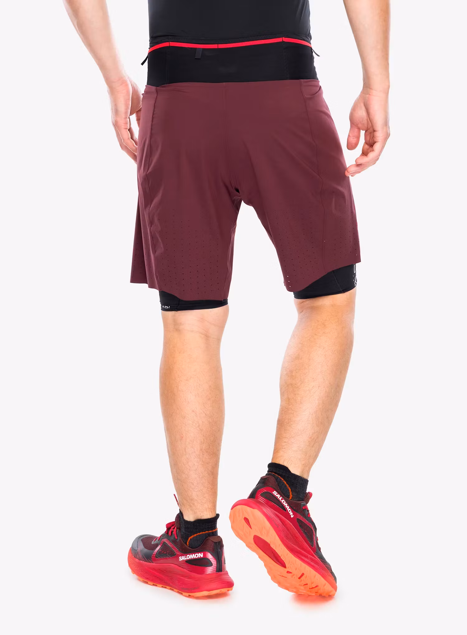 Шорти для бігу Salomon S/Lab Ultra 2in1 Shorts - decadent chocolate