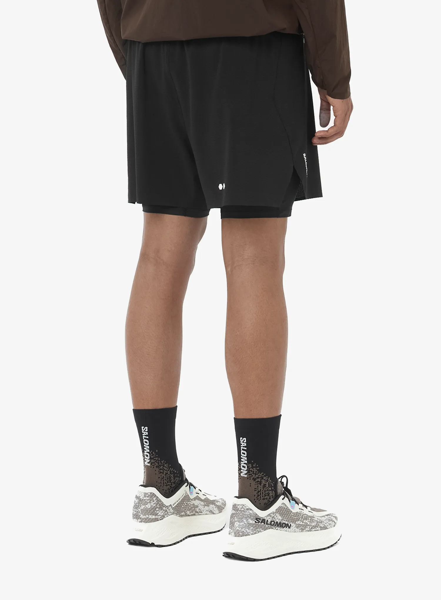 Шорти для бігу Salomon Sense Aero 2In1 Shorts 5 - deep black