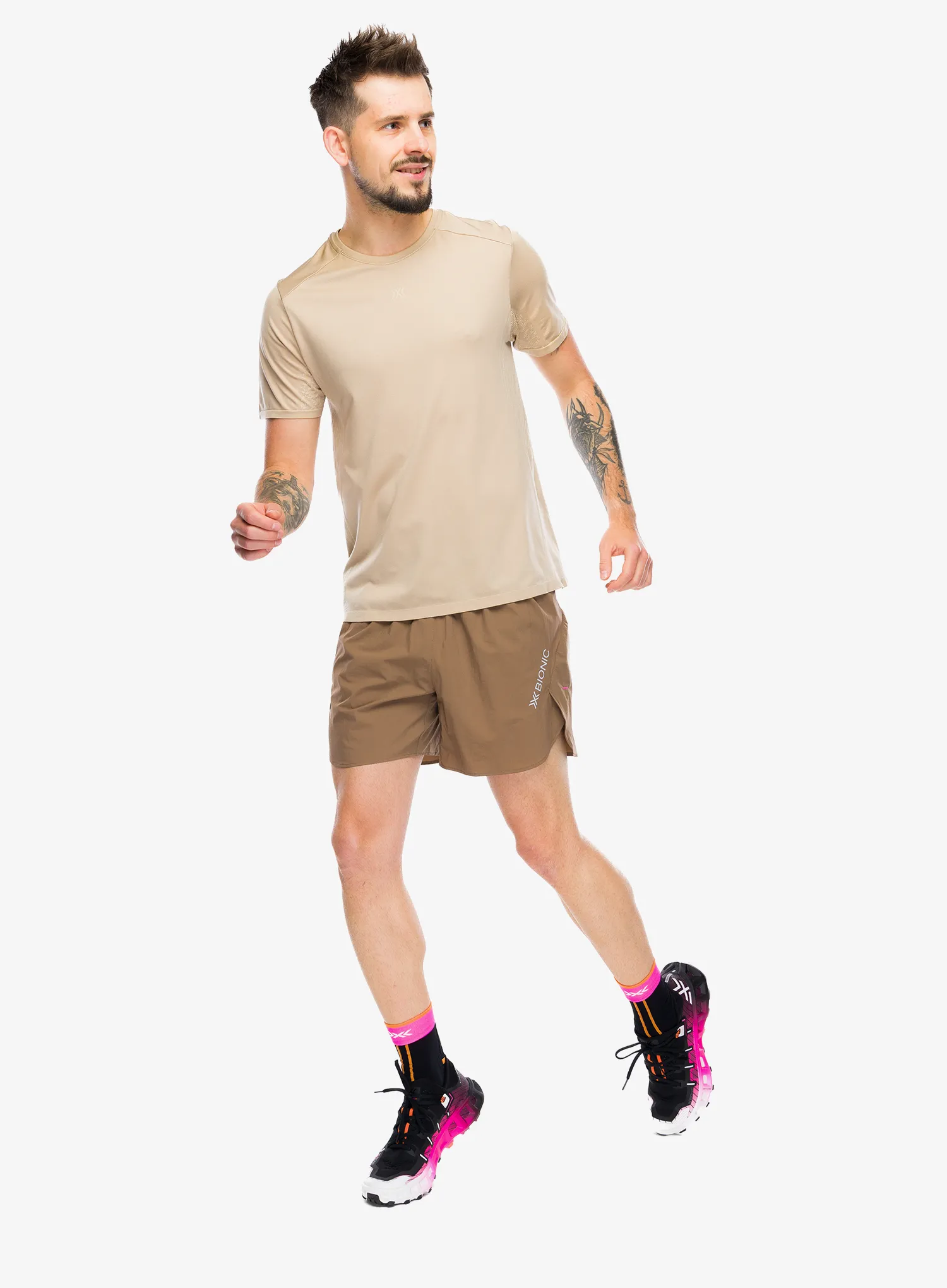 Шорти для бігу X-Bionic Corefusion Run Perform Shorts - dark sand