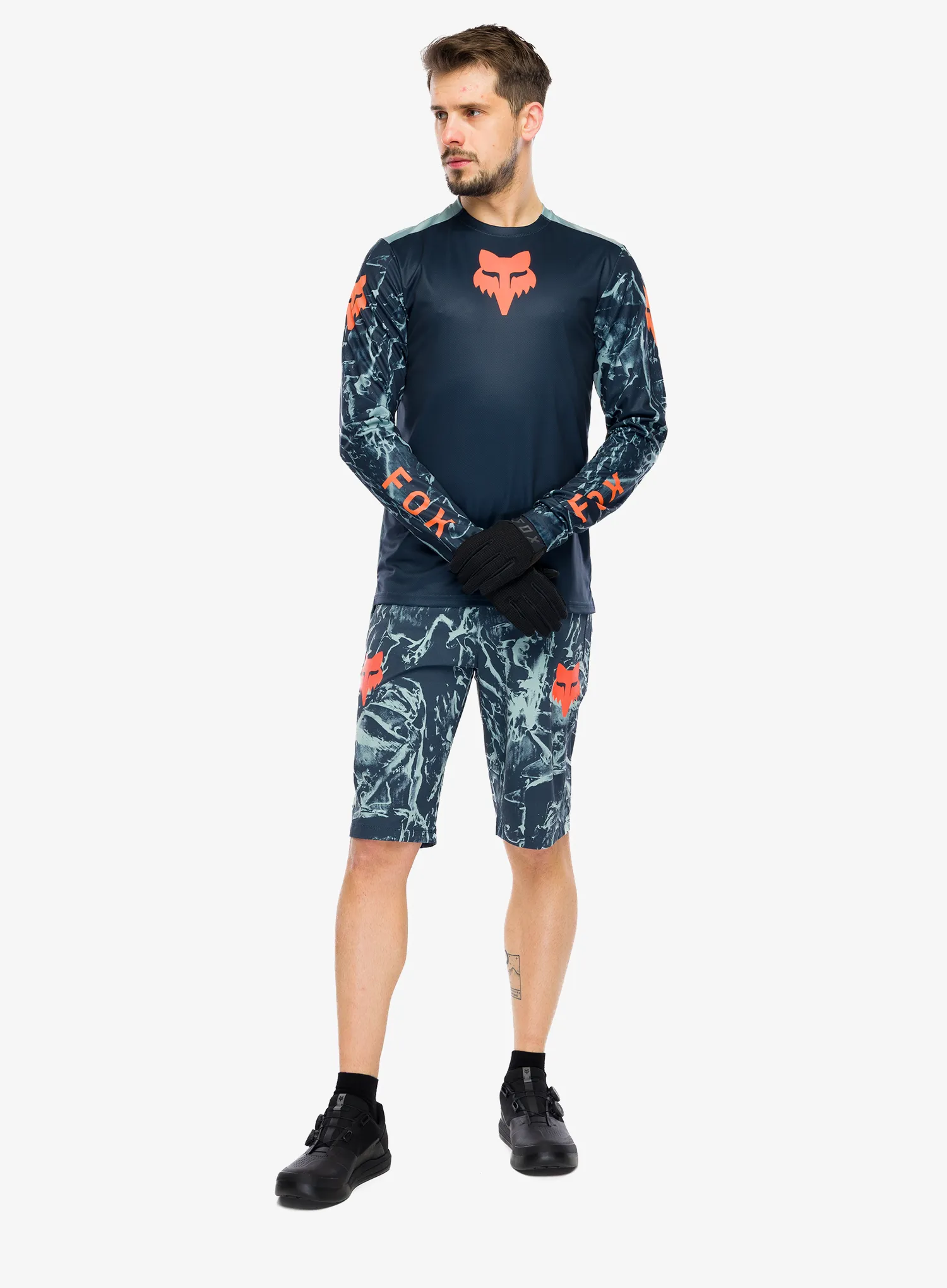 Шорти ендуро Fox Ranger Short Image Print - arctic blue