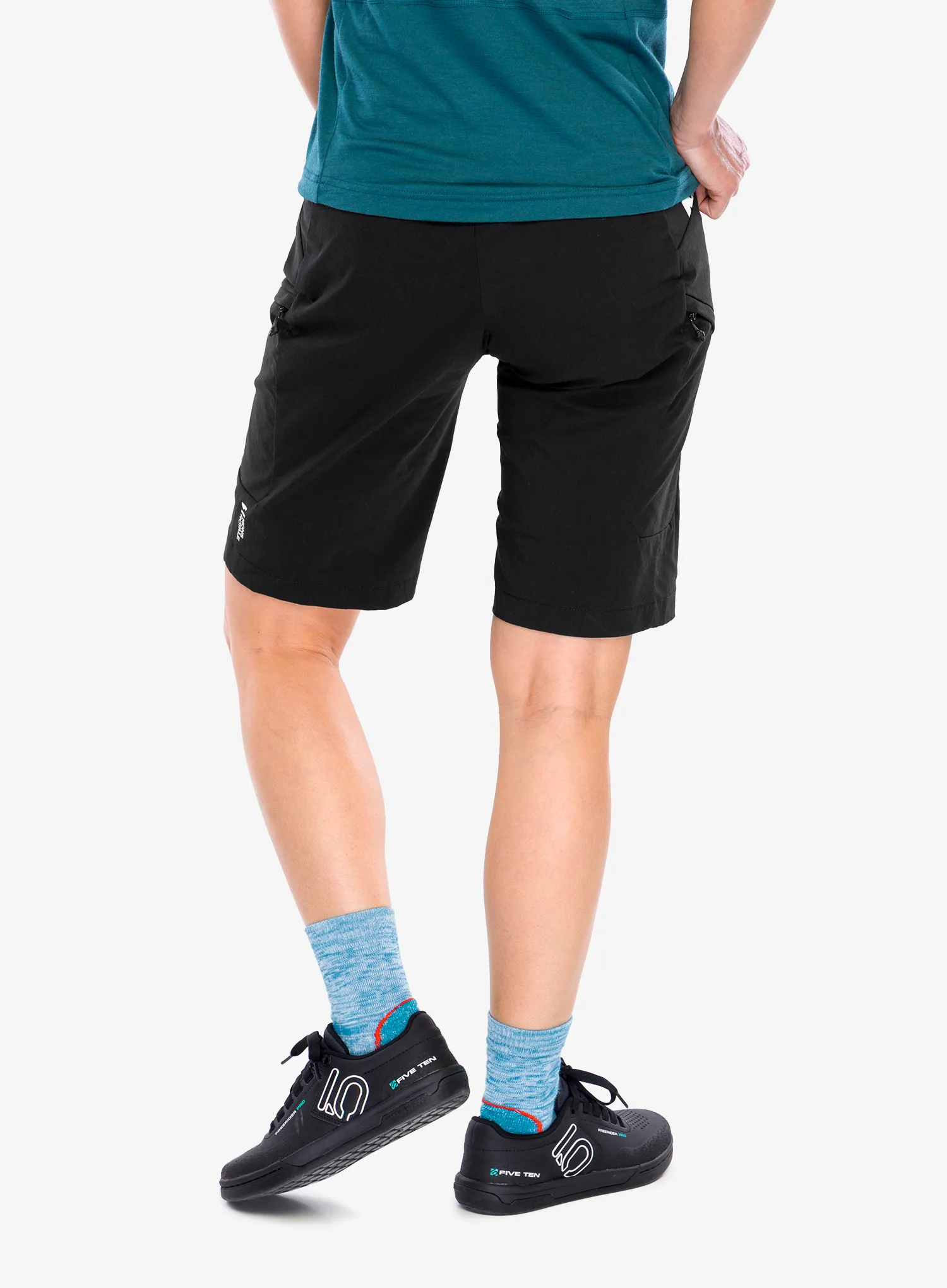 Жіноча велошорти Mons Royale Diversion Merino Trail Shorts - black/black