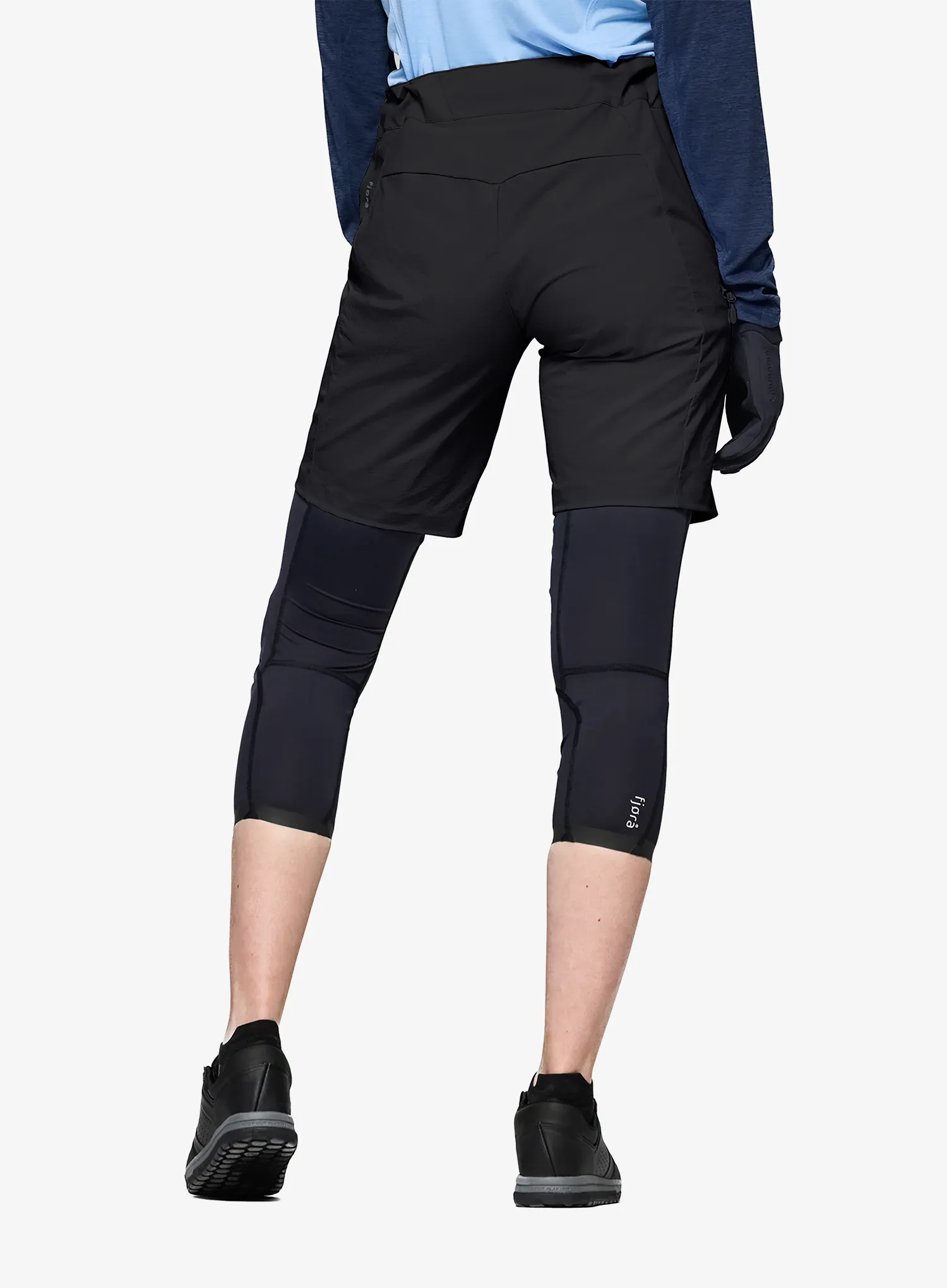Жіноча велошорти Norrona Fjora Flex1 Light Shorts - caviar black