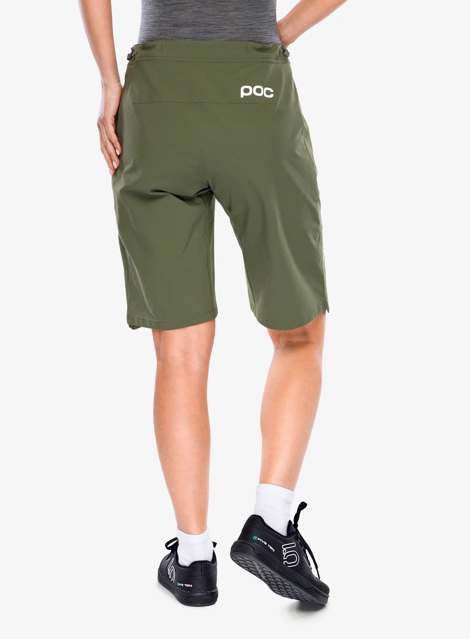 Жіноча велошорти POC Essential Enduro Shorts - epidote green